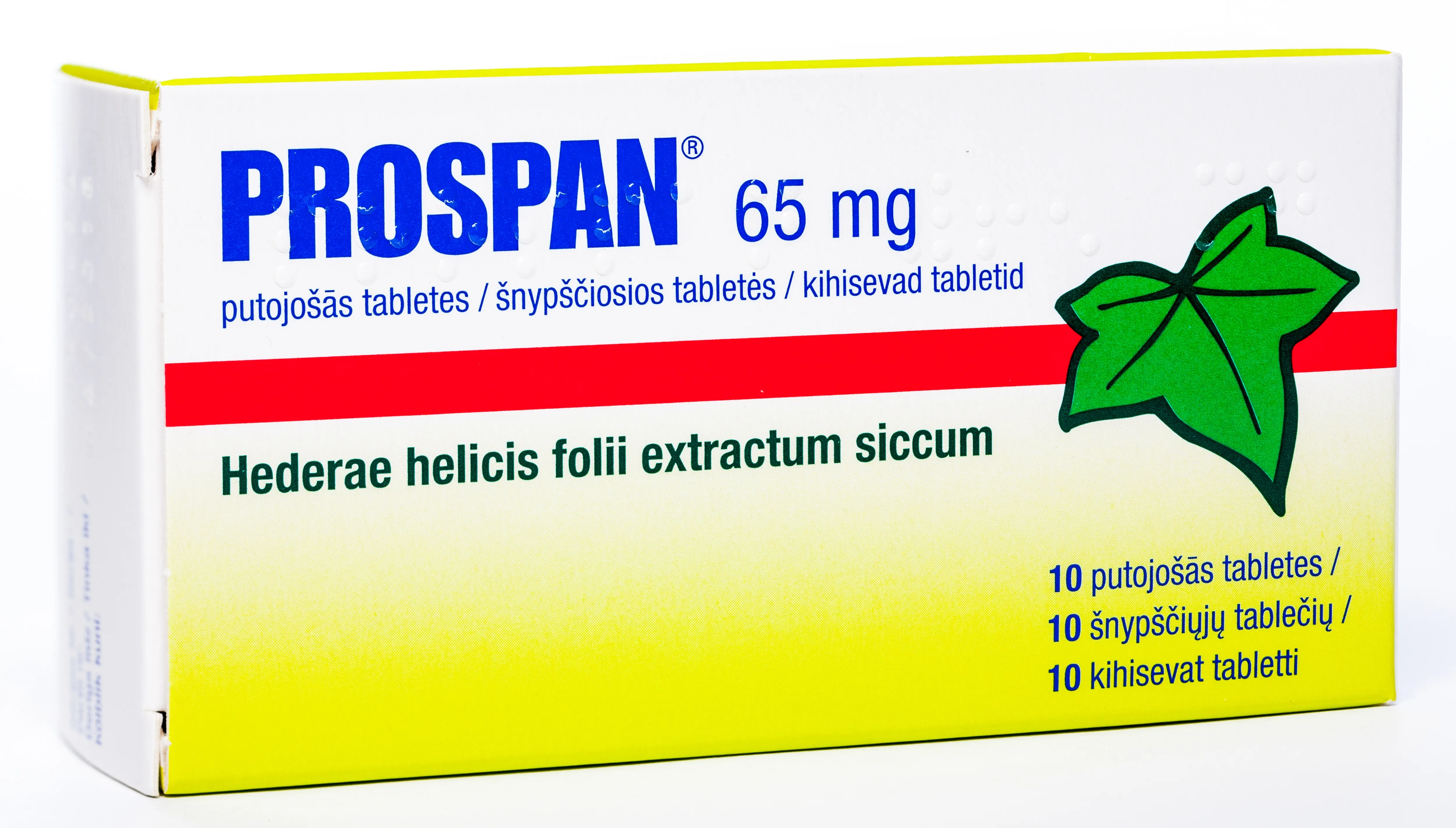 PROSPAN putojošās tabletes, 10 gab. - Produkta attēls 2