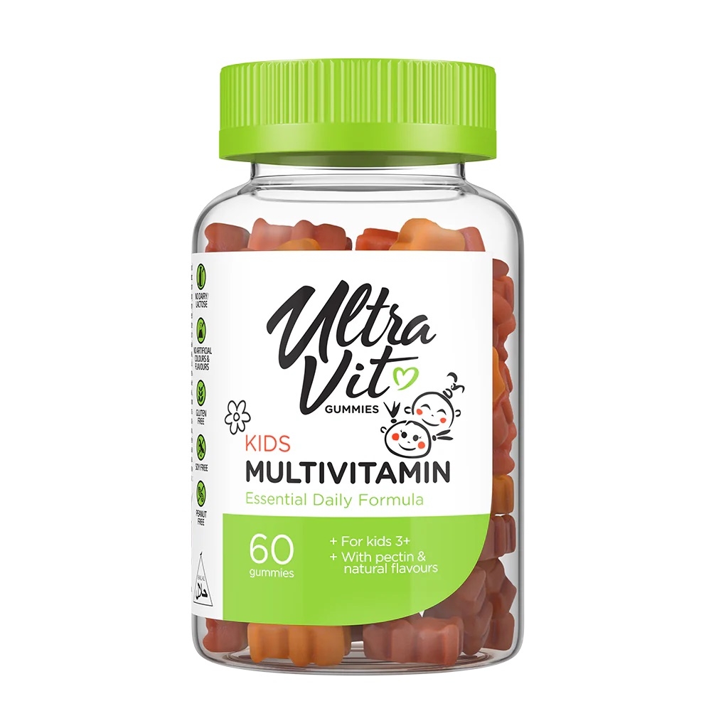 ULTRAVIT Gummies Kid's Multivitamin košļājamās pastilas, 60 gab. - Produkta attēls 