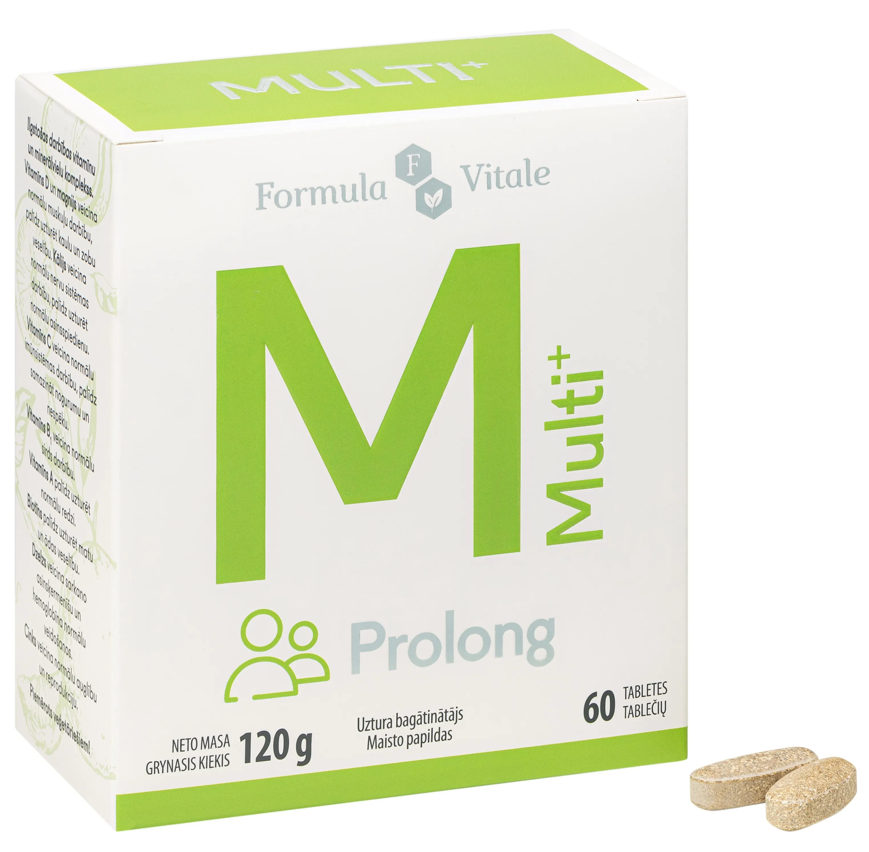 FORMULA VITALE Multi Prolong tabletes, 60 gab. - Produkta attēls 