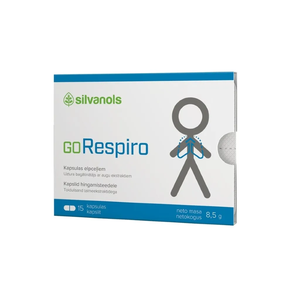 GORESPIRO kapsulas, 15 gab. - Produkta attēls 