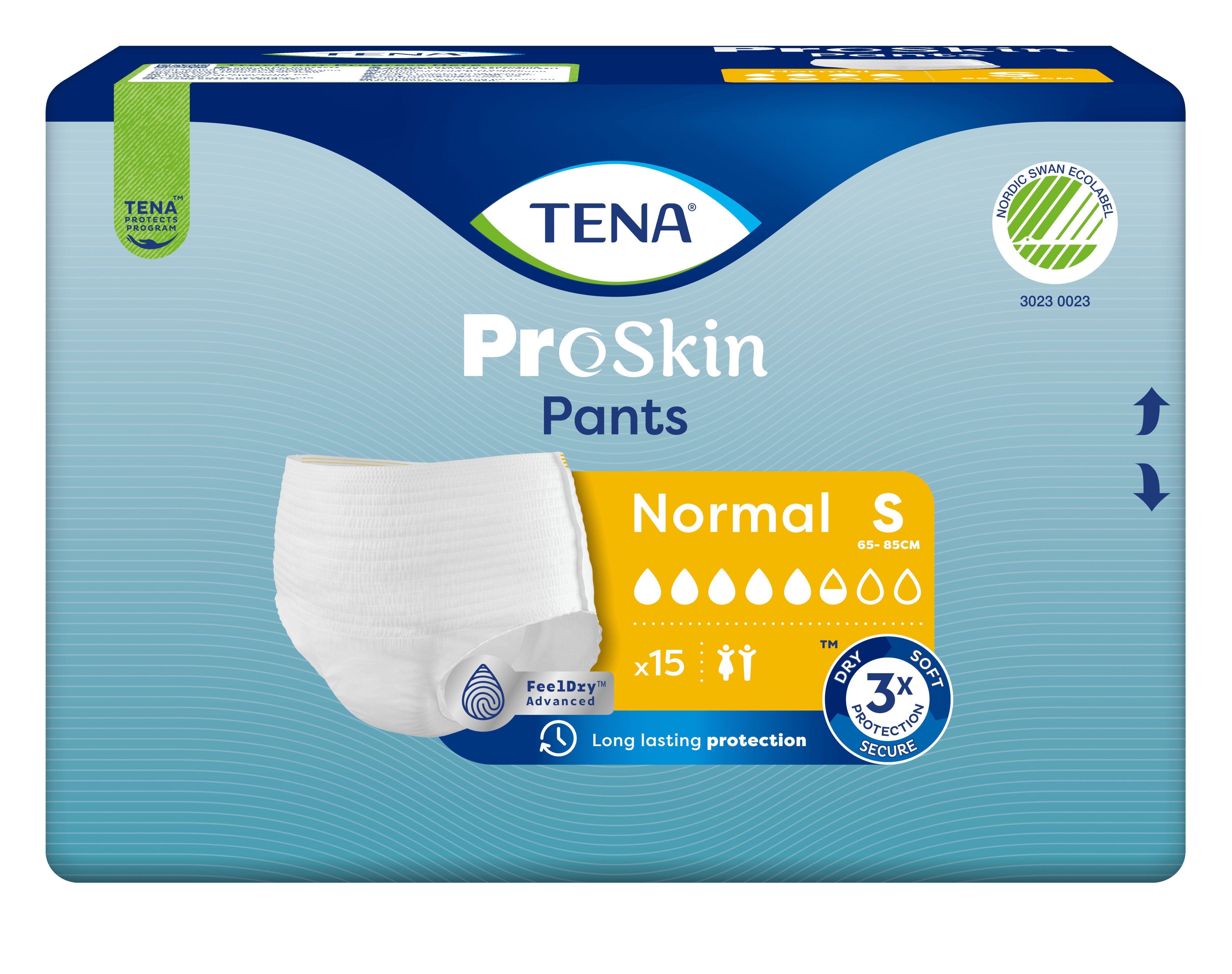 TENA Pants Normal biksītes S izmērs, 15 gab. - Produkta attēls 