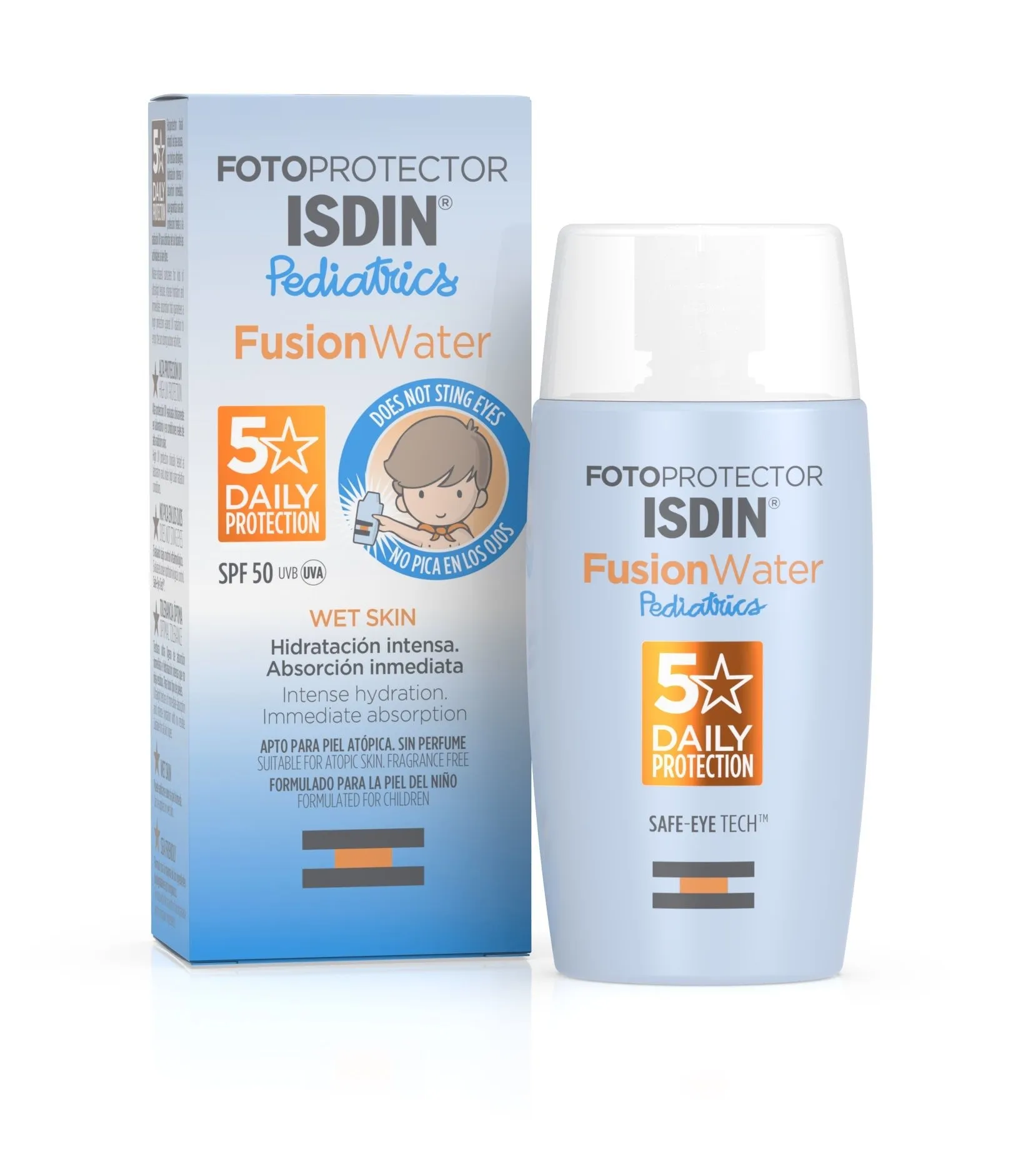 ISDIN Fotoprotector Fusion Water saules aizsargfluīds bērniem SPF50, 5 - Produkta attēls 