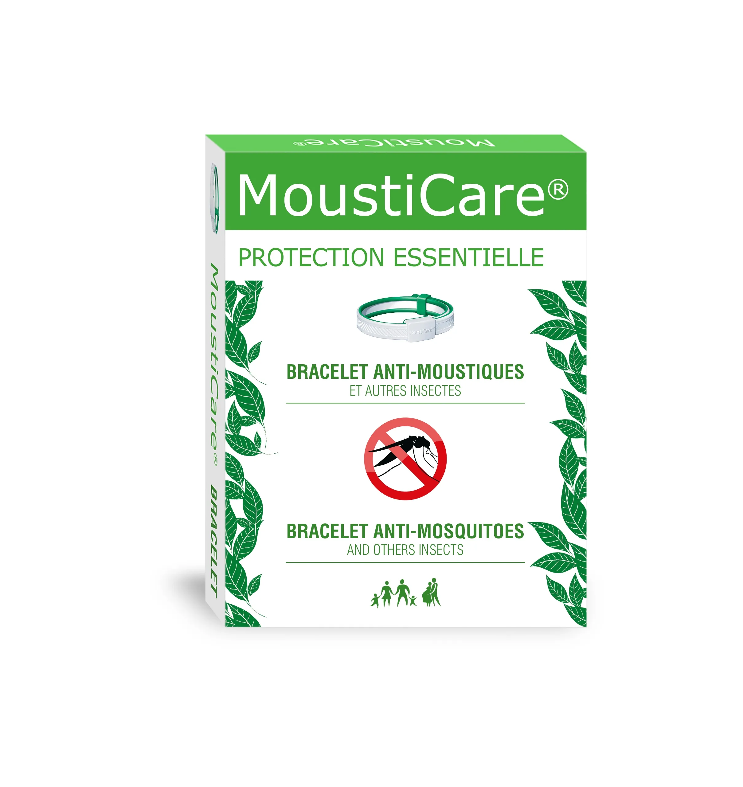 MOUSTICARE Pretodu-ērču aproce (balta) - Produkta attēls 2