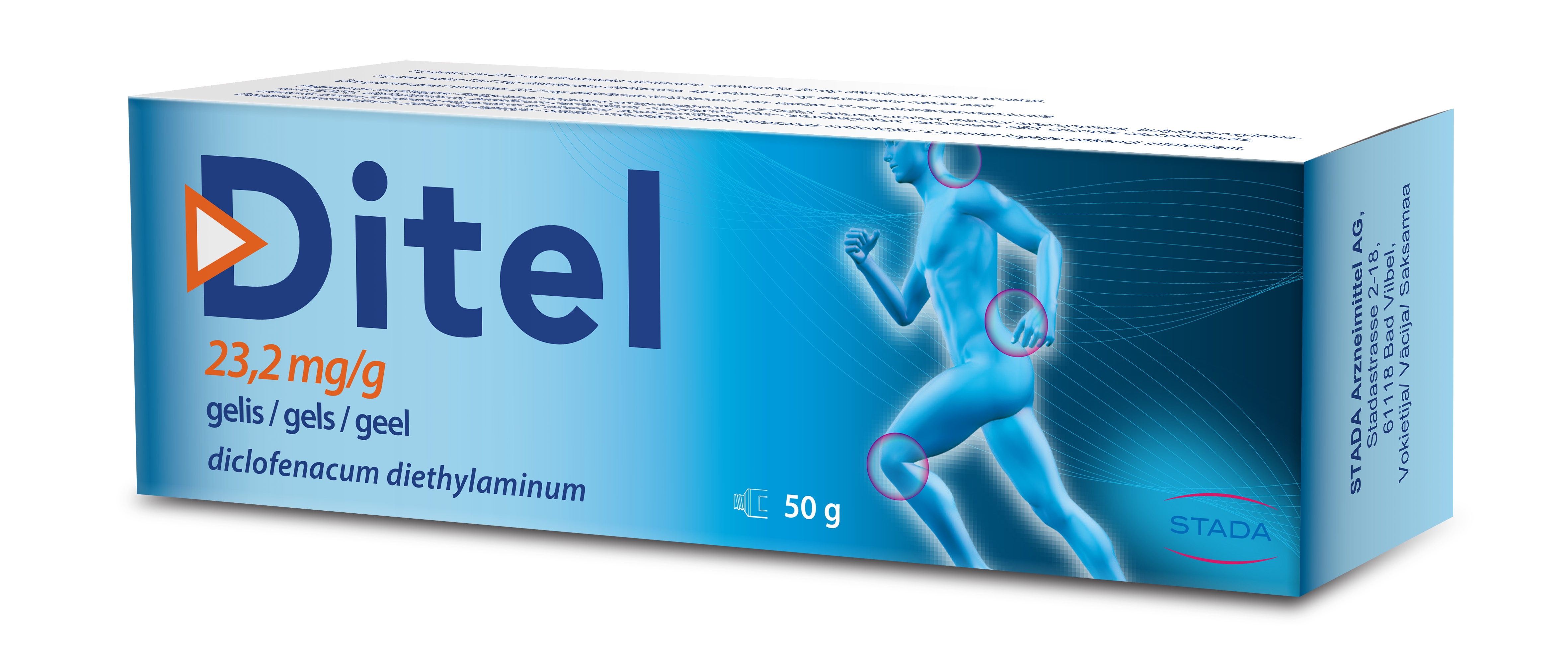 DITEL 23,2 mg/ g gels, 50 g. - Produkta attēls 