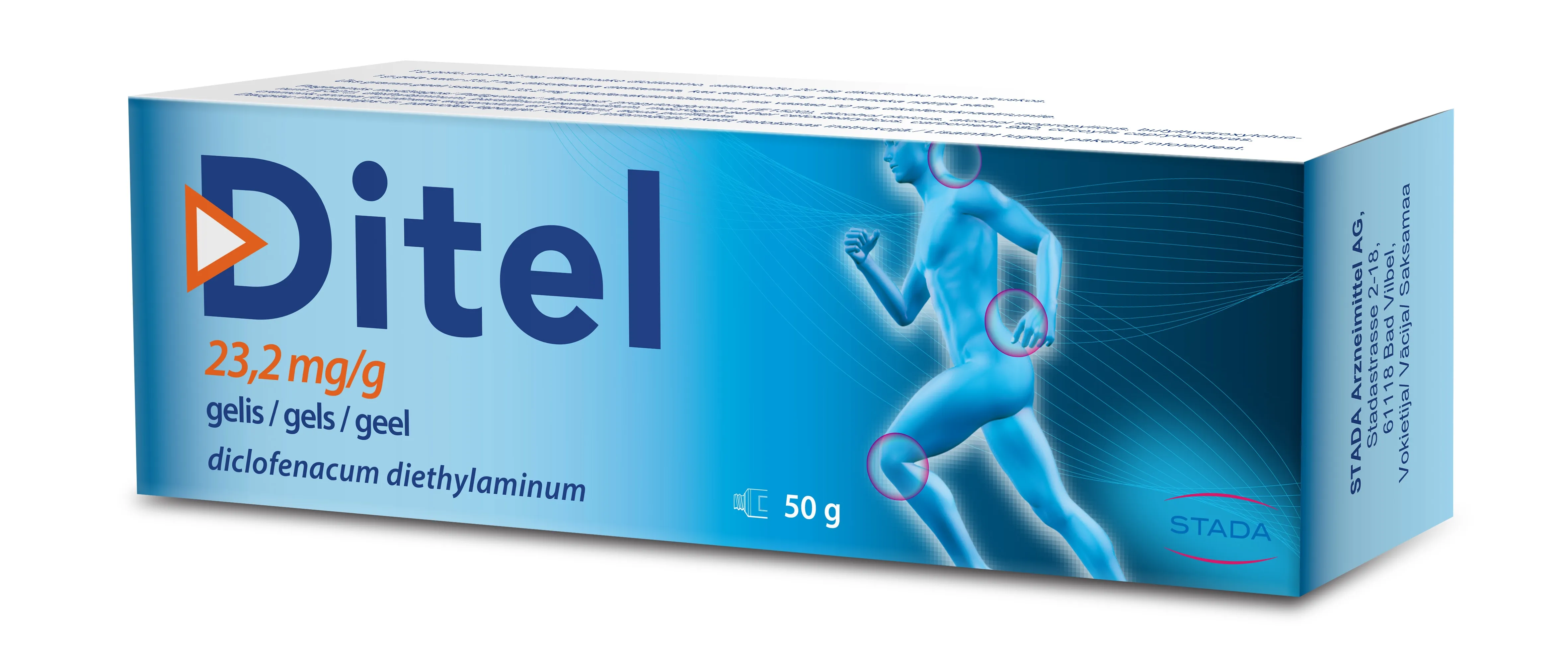 DITEL 23,2 mg/ g gels, 50 g. - Produkta attēls 