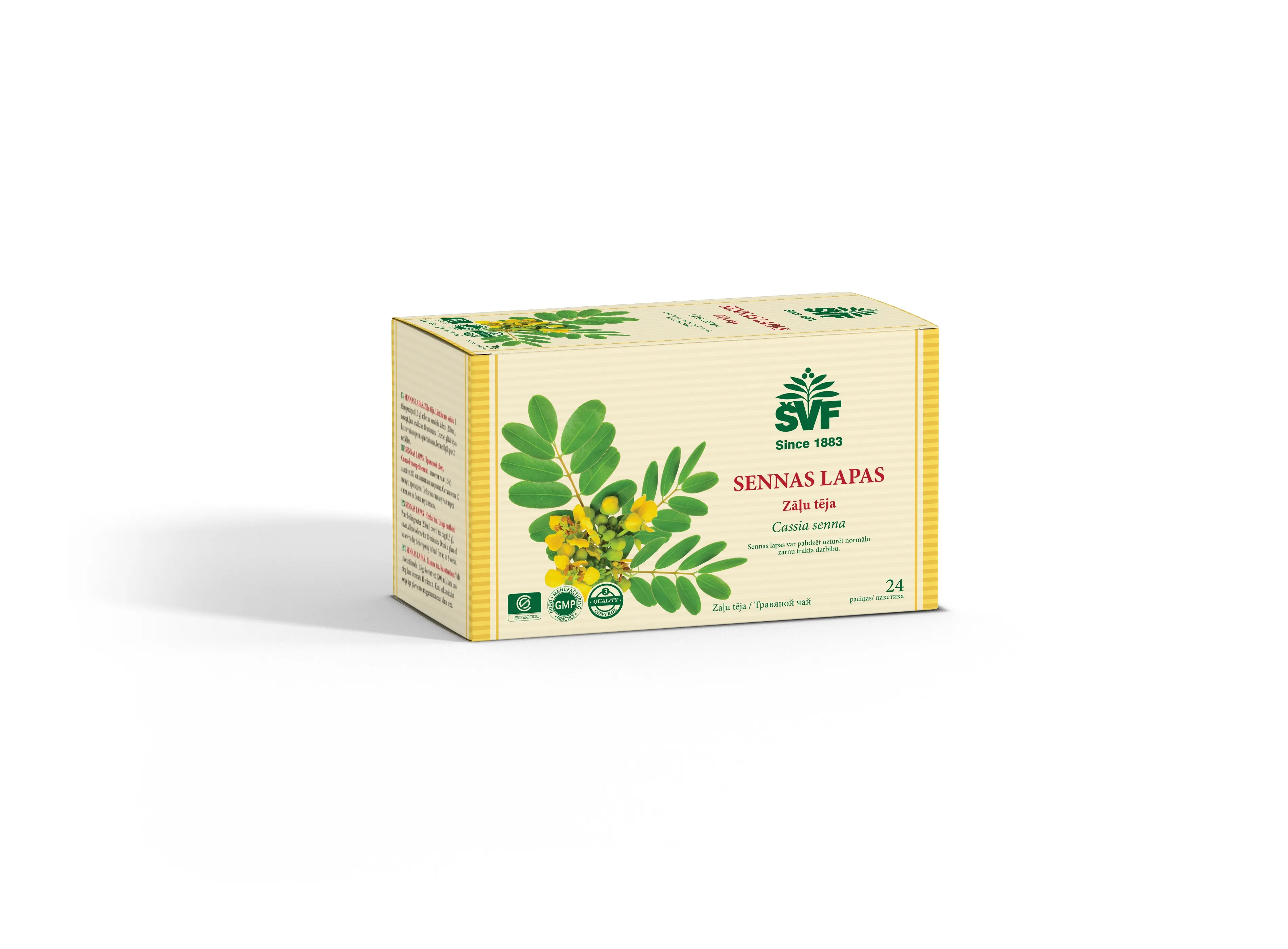 Tēja Sennas lapas 1.5 g, 24 gab. - Produkta attēls 