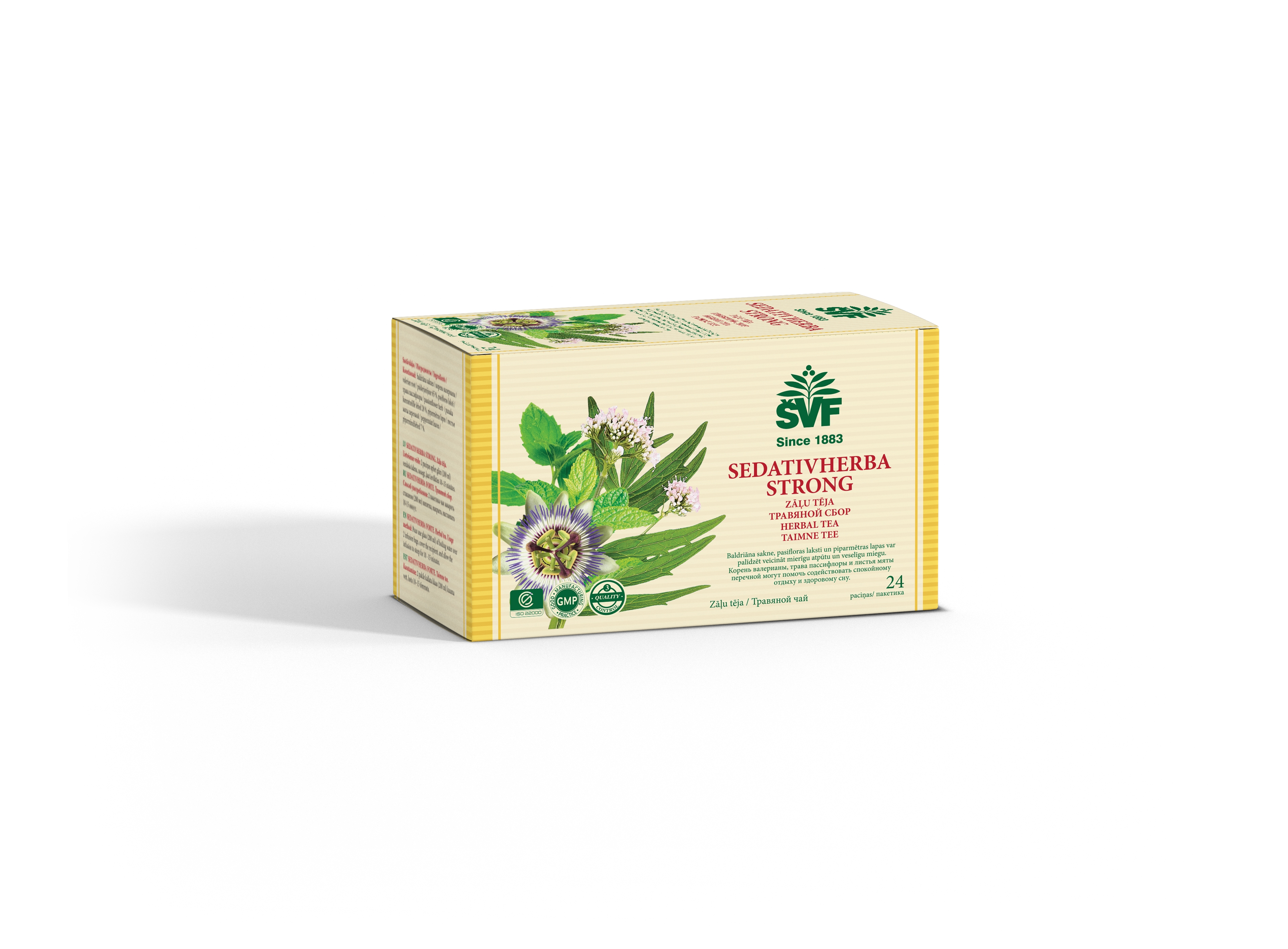 Tēja SEDATIVHERBA STRONG zāļu tēja 1,5 g, 24 gab. - Produkta attēls 