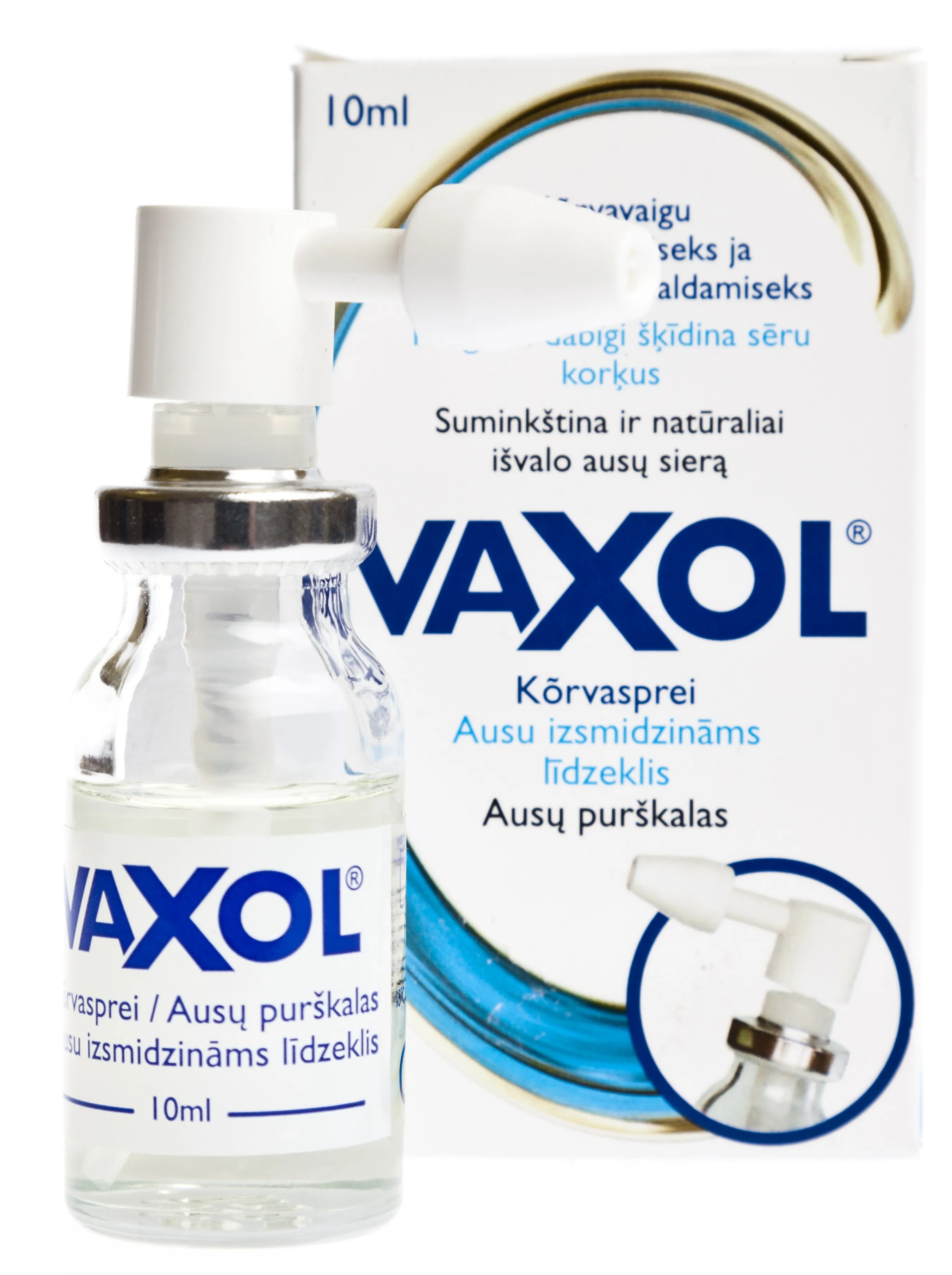 VAXOL® olīveļļas izsmidzināms līdzeklis, 10 ml - Produkta attēls 