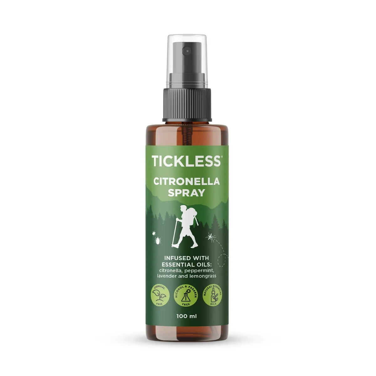 TICKLESS CITRONELLA SPREJS CILVĒKIEM 100 ML - Produkta attēls 