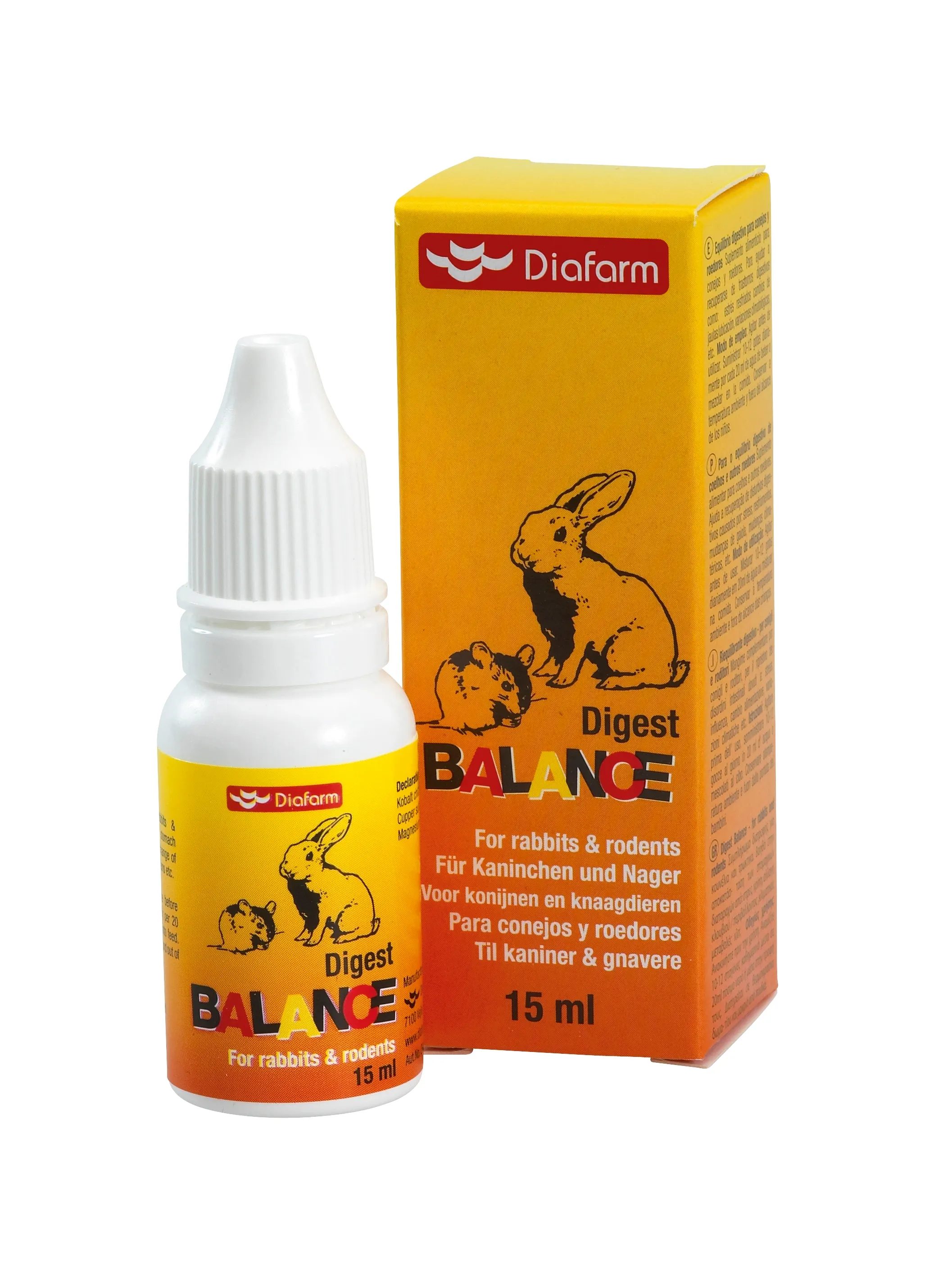 Diafarm Digest Balance pilieni trušiem, grauzējiem 15ml - Produkta attēls 