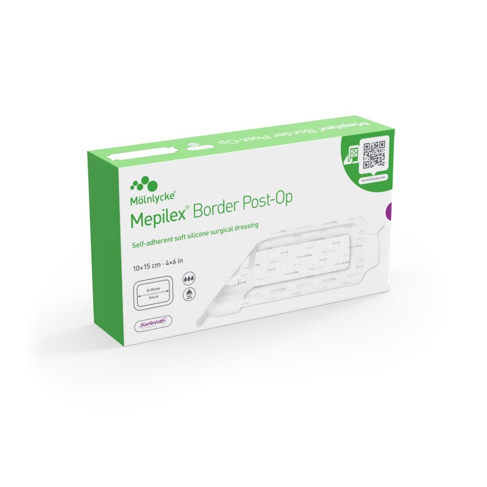 MEPILEX Border Post Op 10 x 15cm, sterils pārsējs, 10 gab. - Produkta attēls 