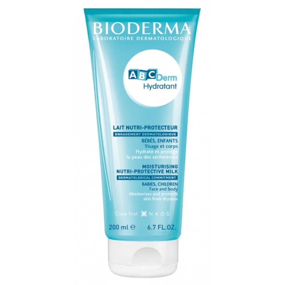 BIODERMA ABCDerm Hydratant mitrinošs pieniņš zīdaiņiem un bērniem, 200 - Produkta attēls 