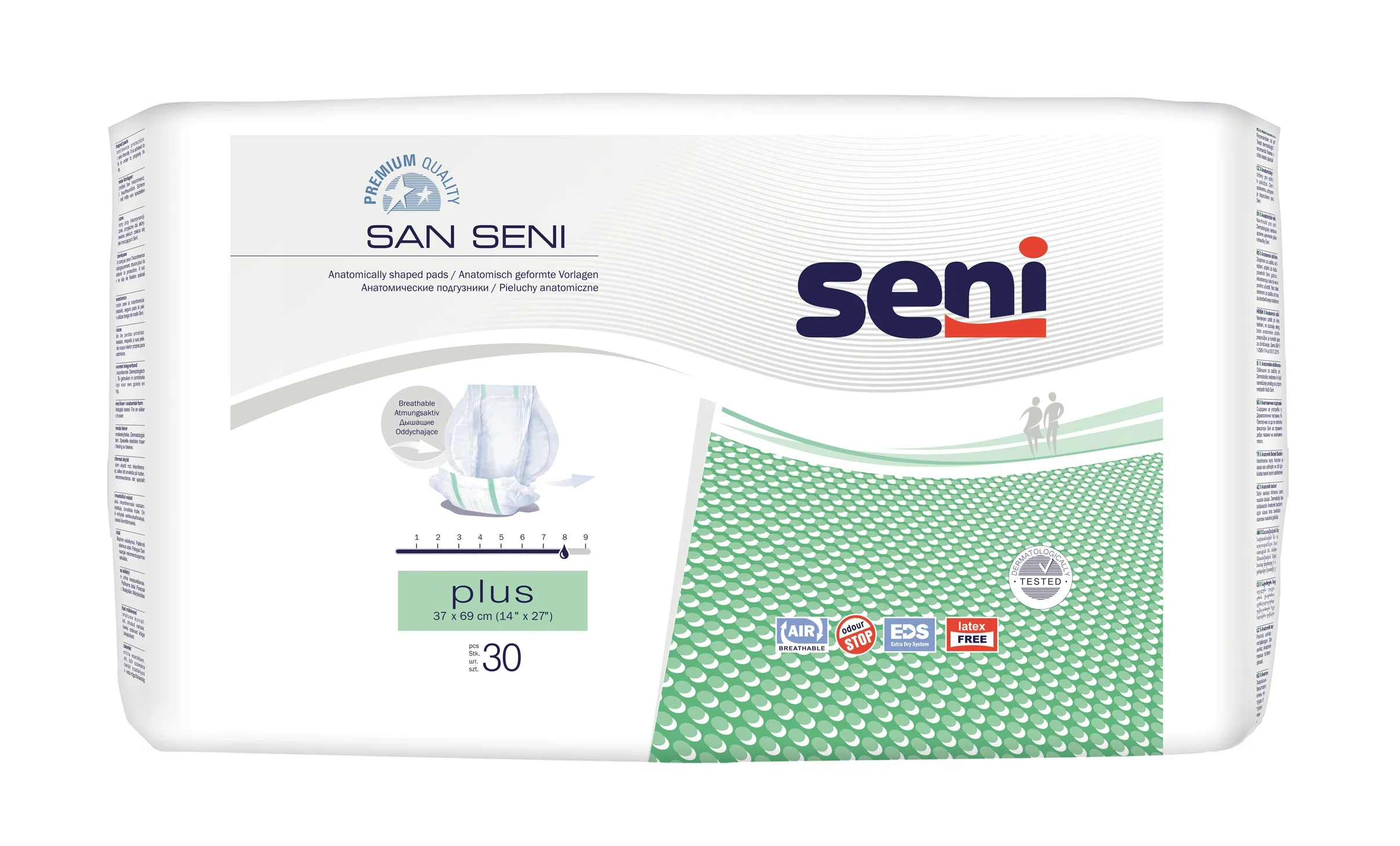 SAN SENI PLUS anatomiskie ieliktņi, 30 gab. - Produkta attēls 
