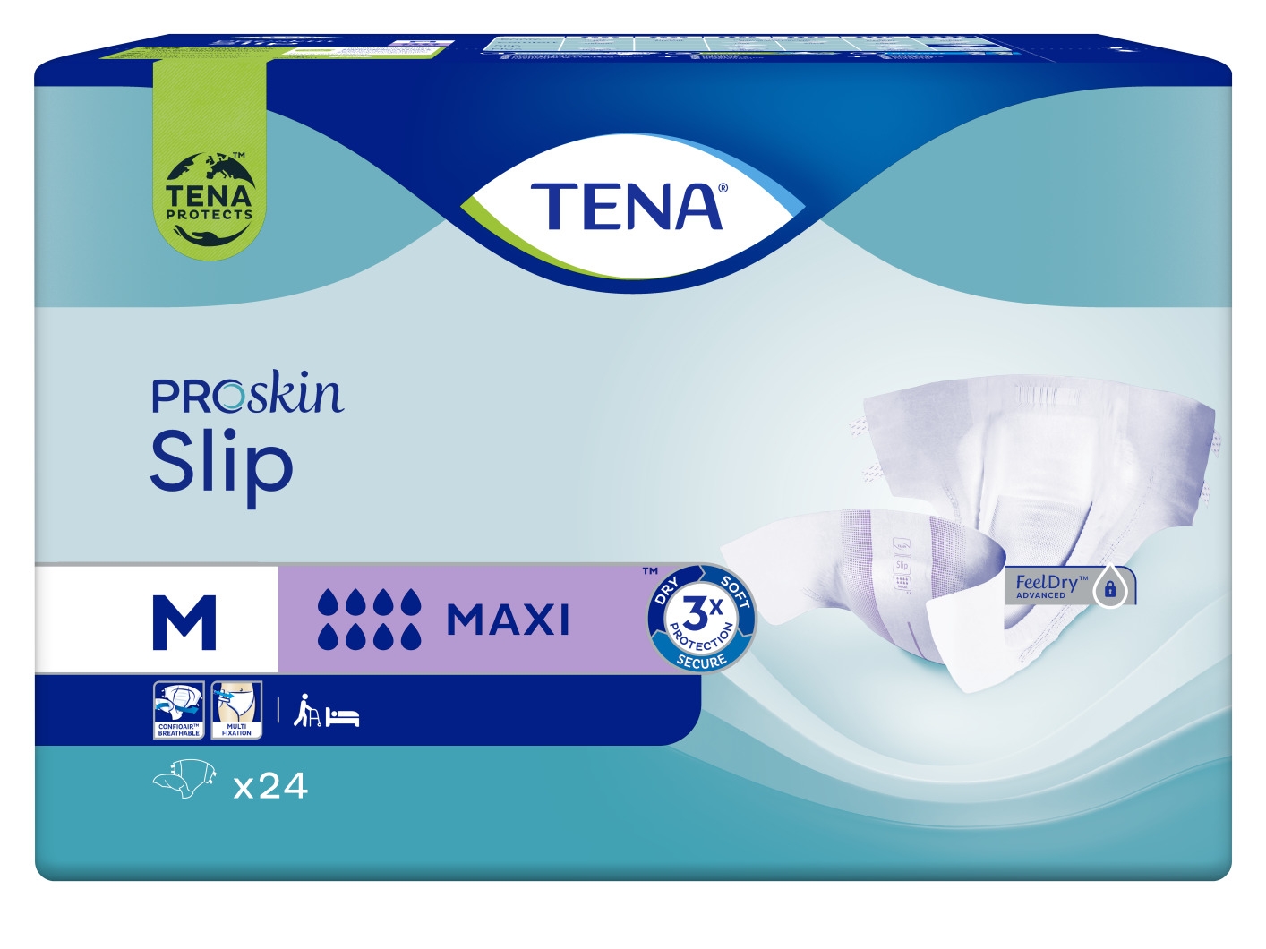 TENA Slip Maxi autiņbikses, M izmērs, 24 gab. - Produkta attēls 