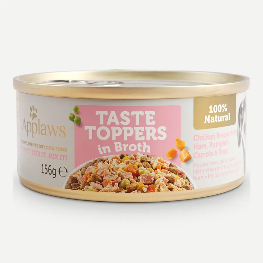 Applaws suņu konservēta barība vista/šķiņķis/dārzeņi buljonā 156g - Produkta attēls 