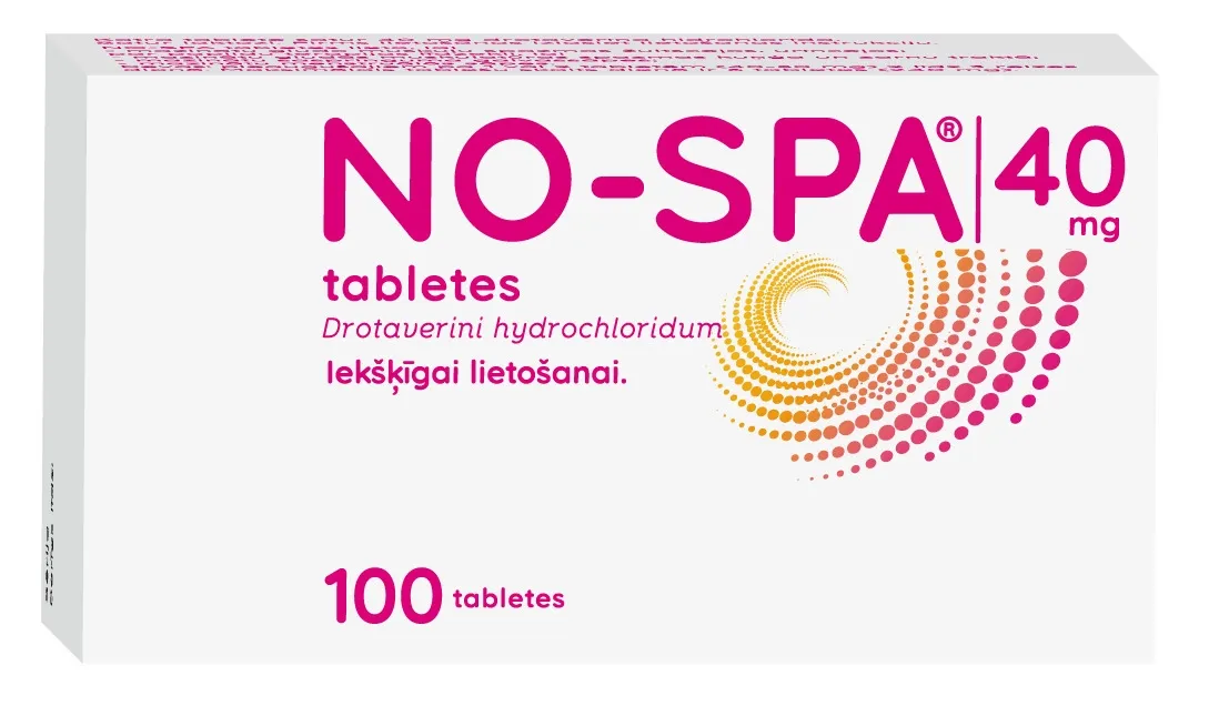 NO-SPA® 40 mg tabletes, 100 gab - Produkta attēls 3
