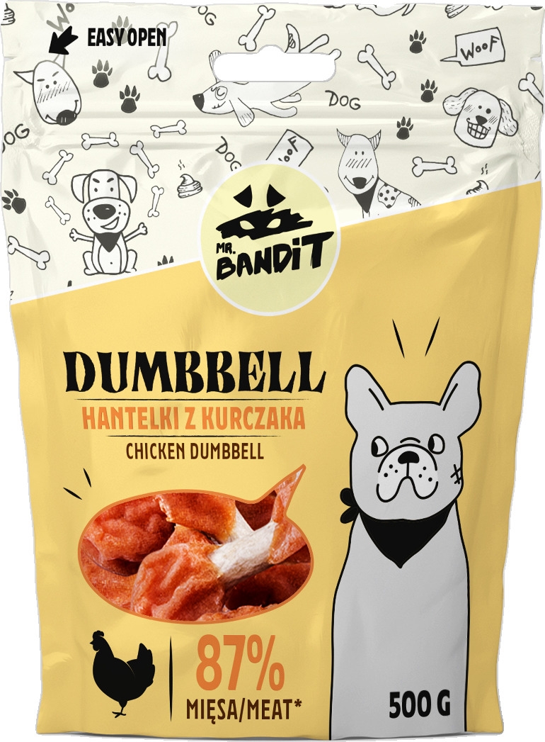MR.BANDIT DUMBBELL VISTAS IRBULĪŠI 500G - Produkta attēls 