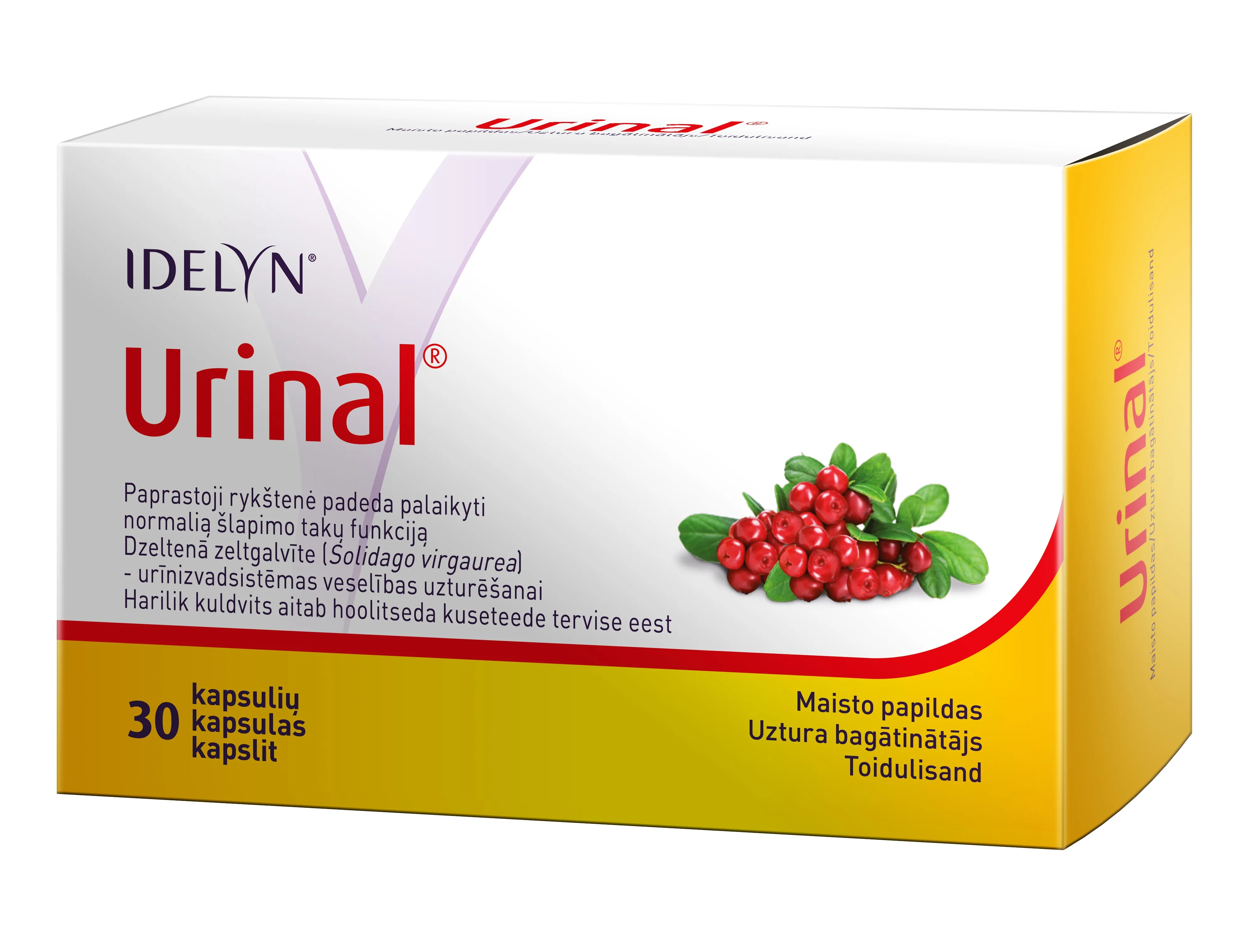 URINAL Idelyn kapsulas, 30 gab. - Produkta attēls 