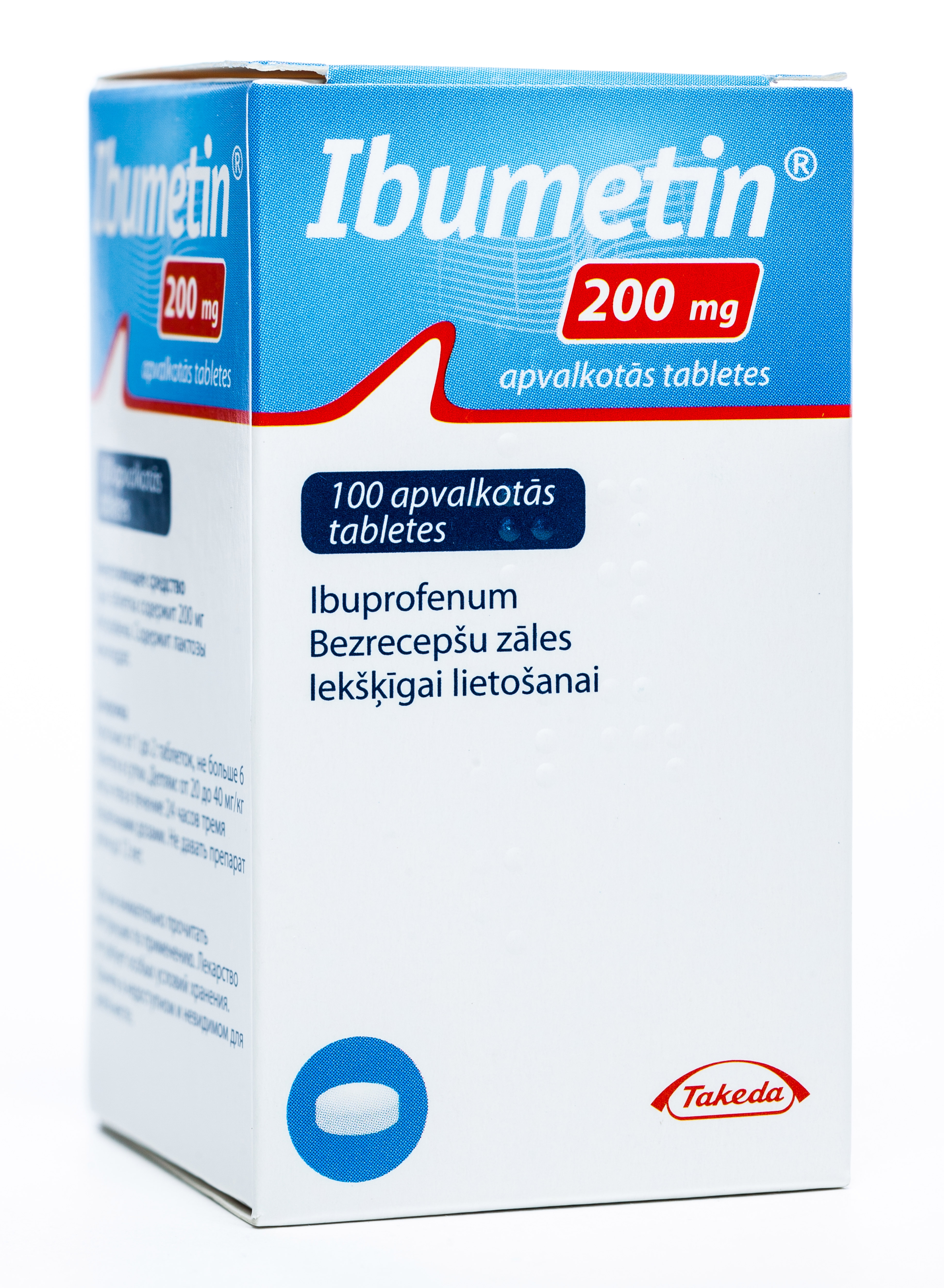 IBUMETIN® 200 mg apvalkotās tabletes, 100 gab - Produkta attēls 