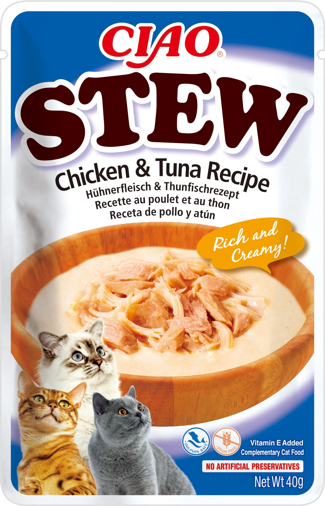 Churu Stew sautējums kaķiem, vista&tuncis 40g N12 - Produkta attēls 