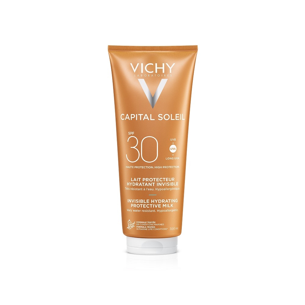 VICHY CAPITAL SOLEIL Losjons ķermenim un sejai SPF 30, 300 ml - Produkta attēls 