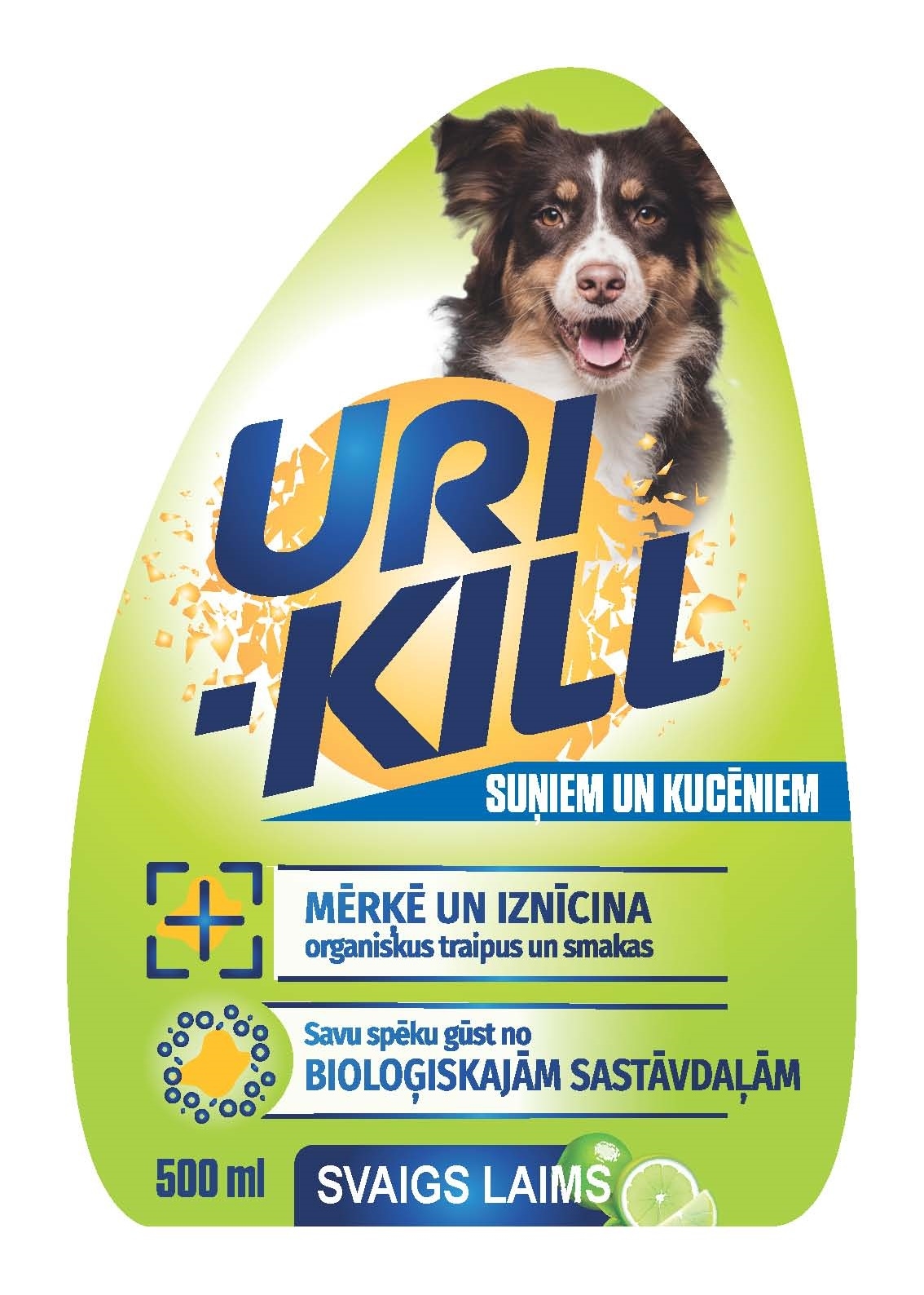 URI-KILL SUŅIEM/KUCĒNIEM SVAIGS LAIMS 500ML - Produkta attēls 