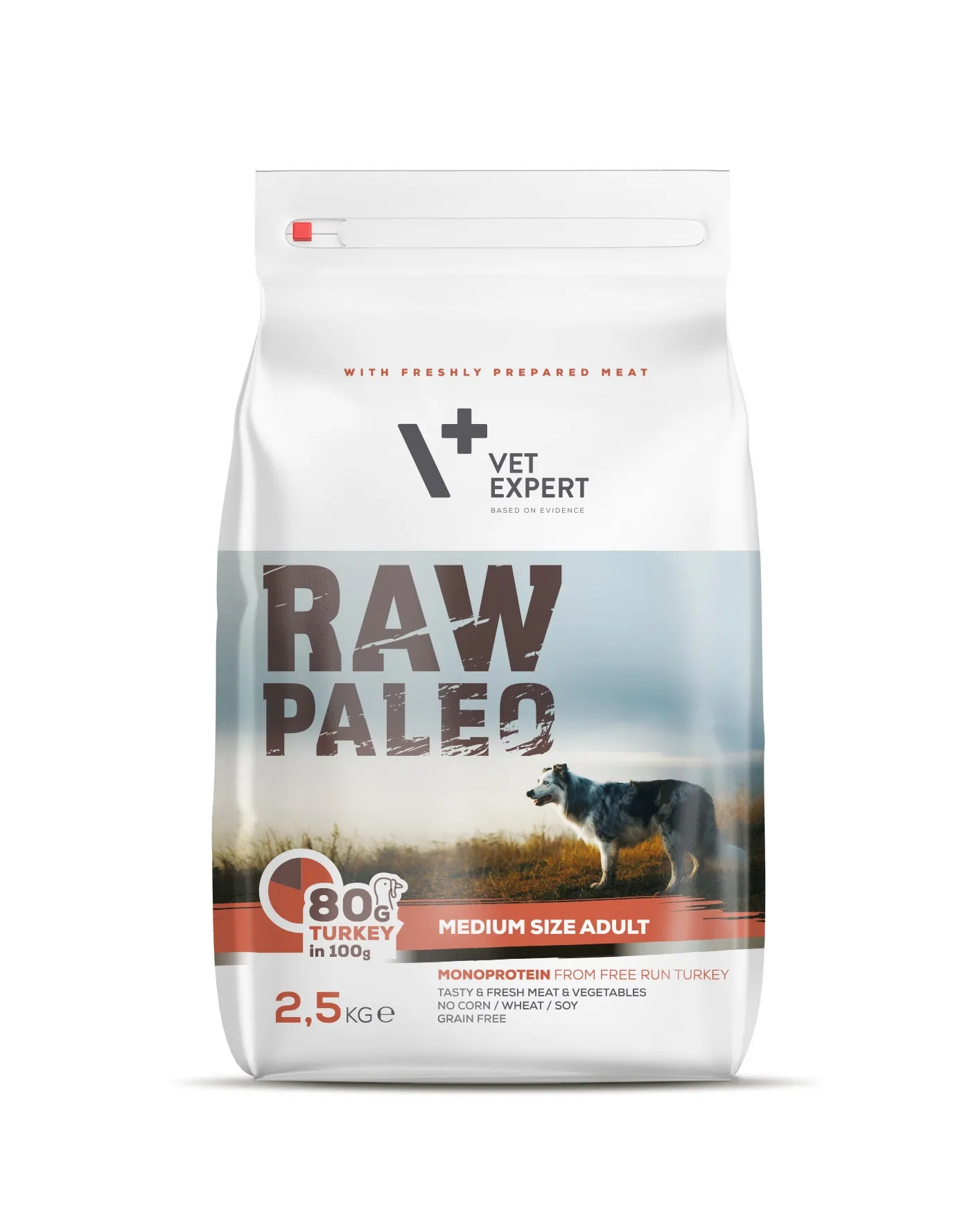 RAW PALEO SUŅU SAUSĀ B MEDIUM TĪTARS 2.5KG - Produkta attēls 
