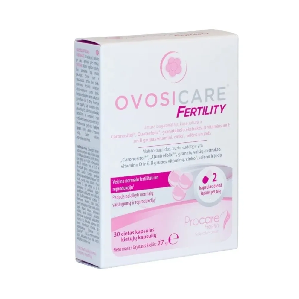 OVOSICARE Fertility kapsulas, 30 gab - Produkta attēls 