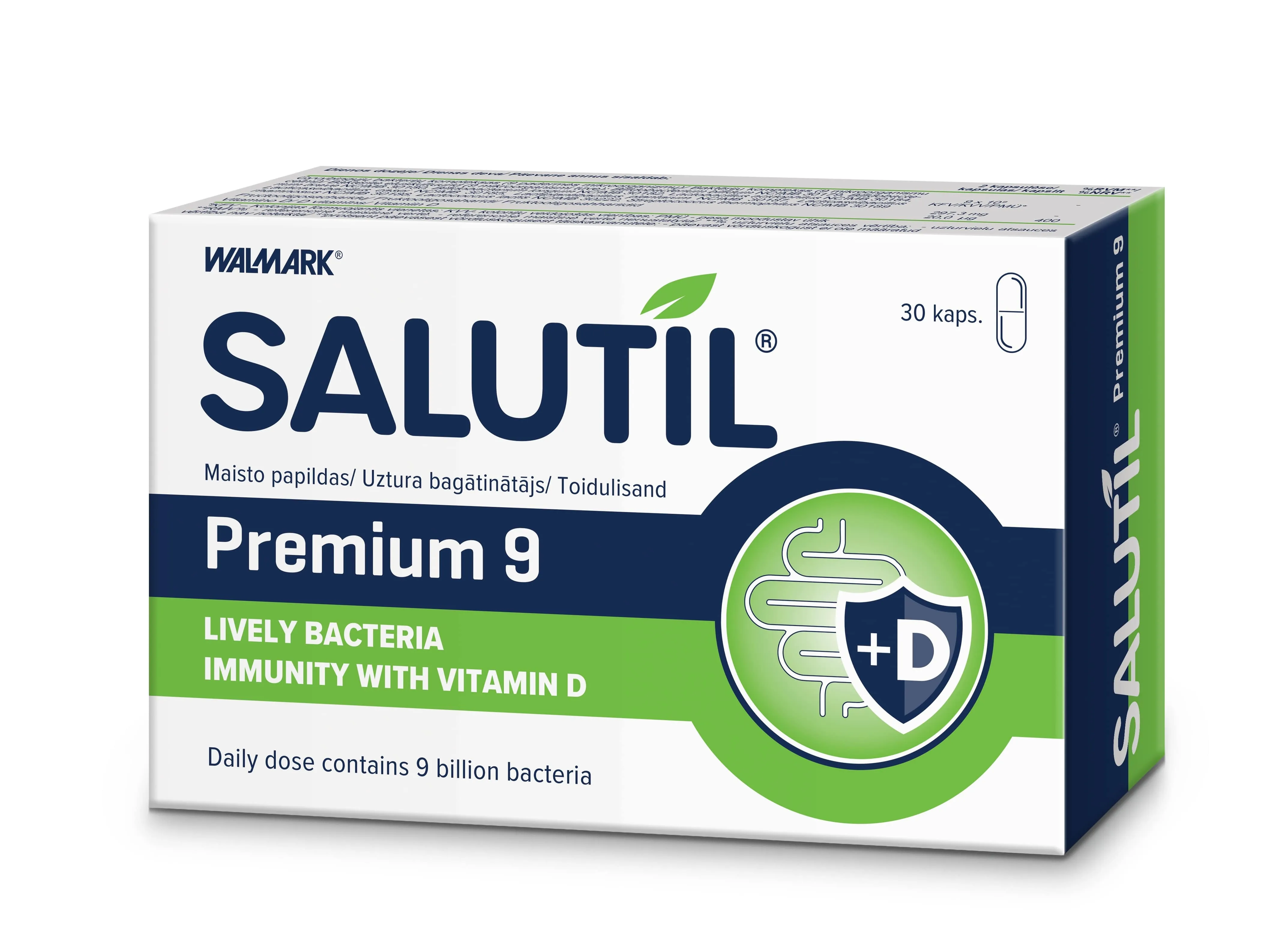 SALUTIL Premium 9 kapsulas, 30 gab. - Produkta attēls 