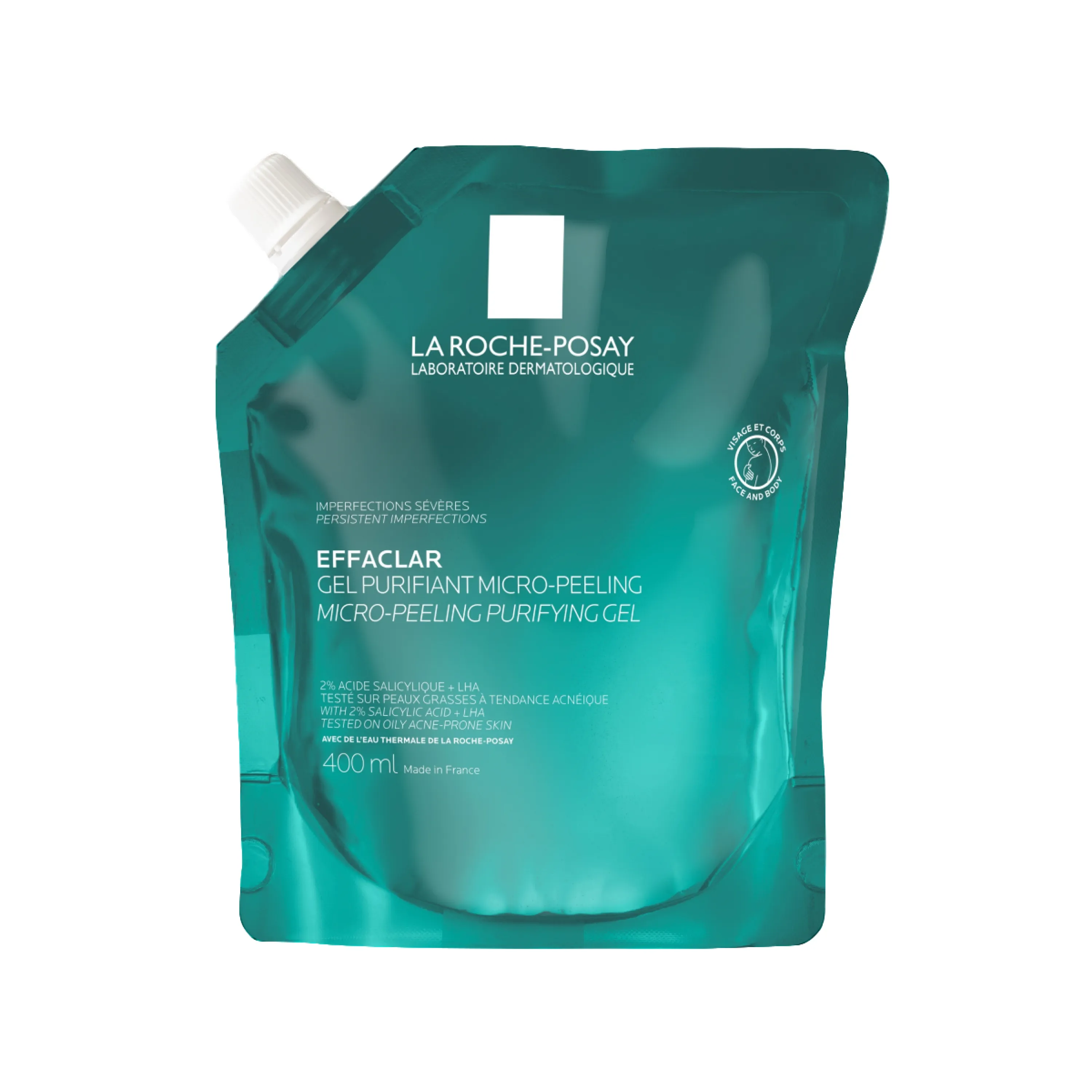 LA ROCHE-POSAY Effaclar Micro-Peeling gels 400ml - Produkta attēls 