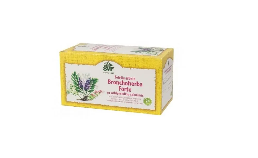 TĒJA BRONCHOHERBA FORTE AR LAKRICU 1.5G N24 (LIET) - Produkta attēls 