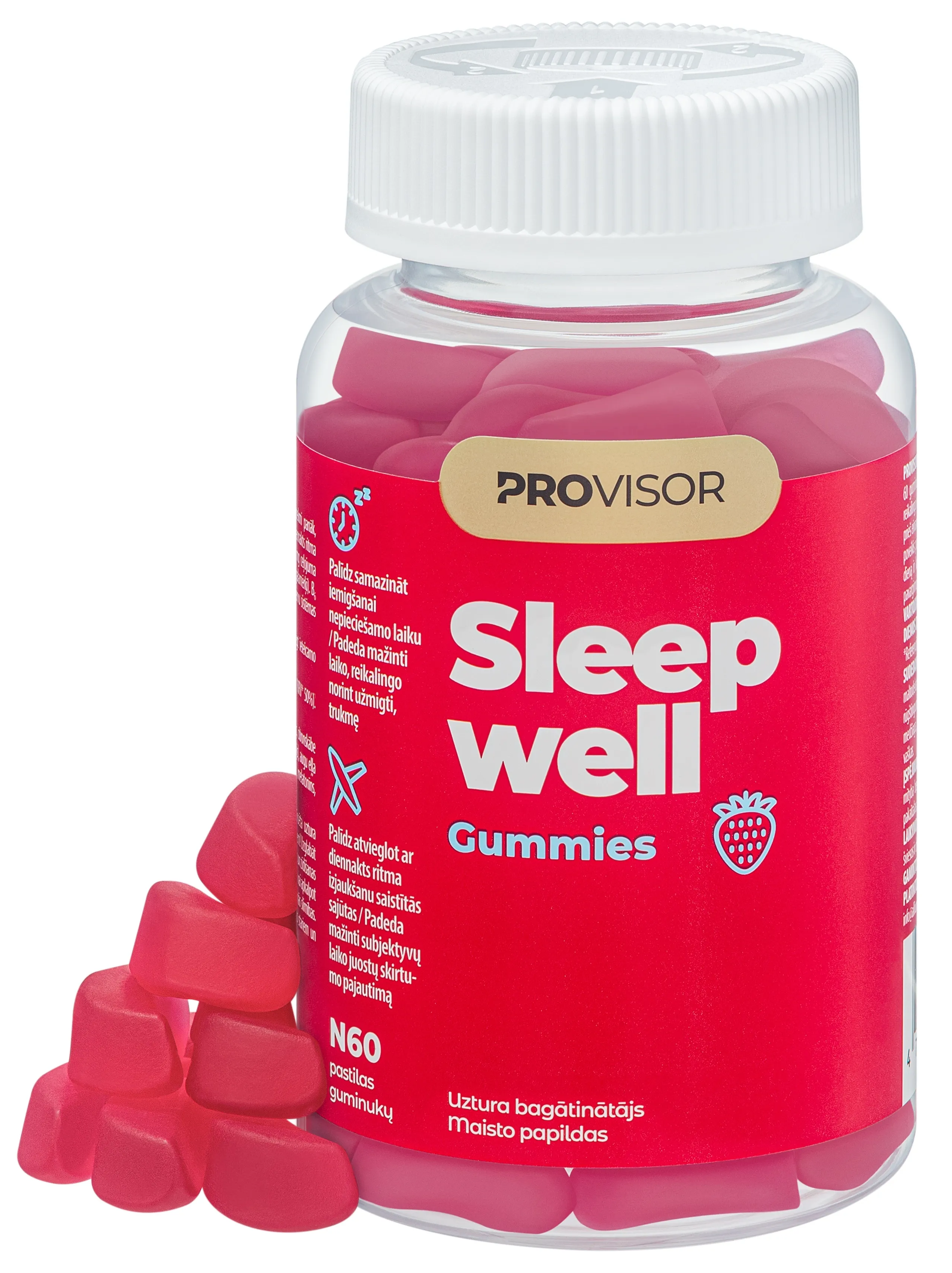 PROVISOR Sleep Well pastilas, 60 gab. - Produkta attēls 