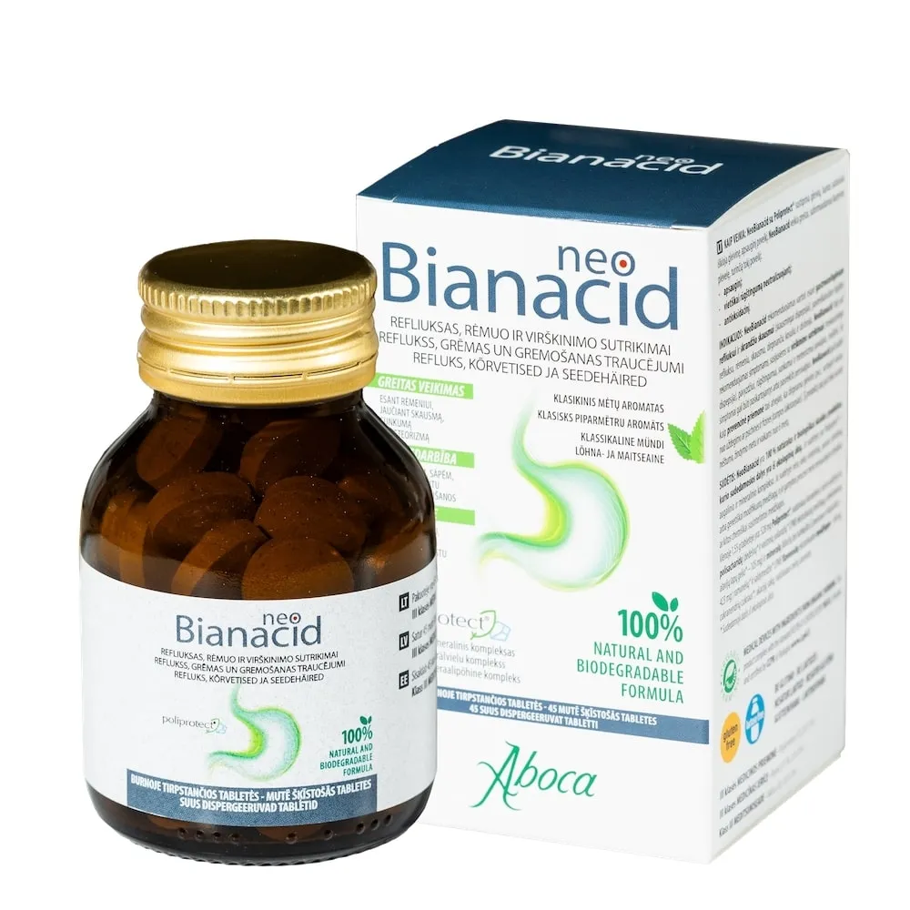NEOBIANACID Adult mutē šķīstošas tabletes, 45 gab - Produkta attēls 