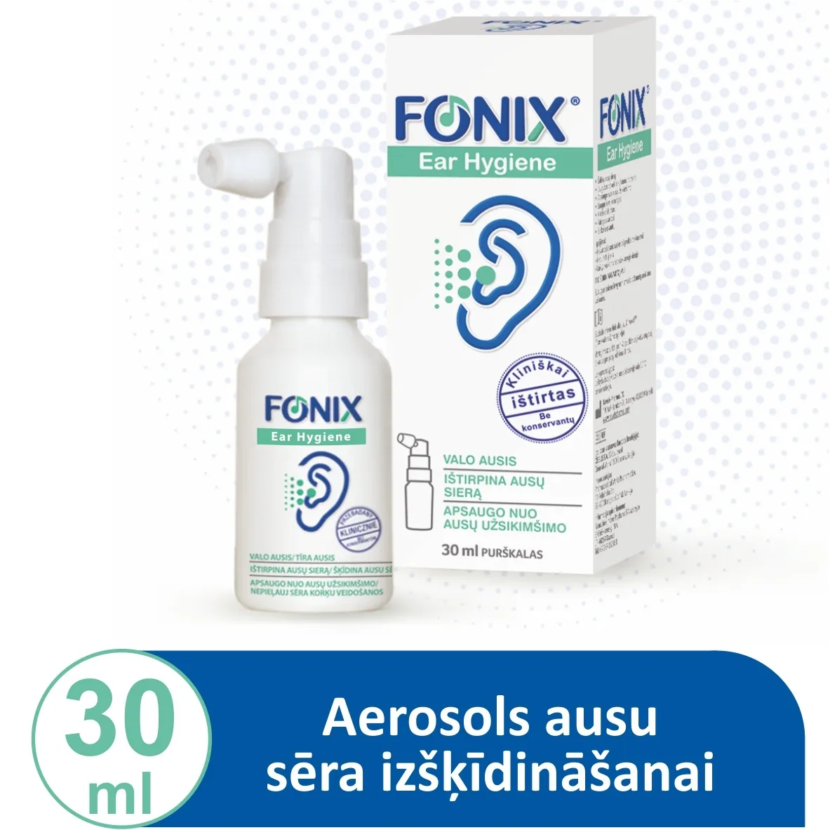 FONIX® Ear Hygiene ausu aerosols 30 ml - Produkta attēls 4