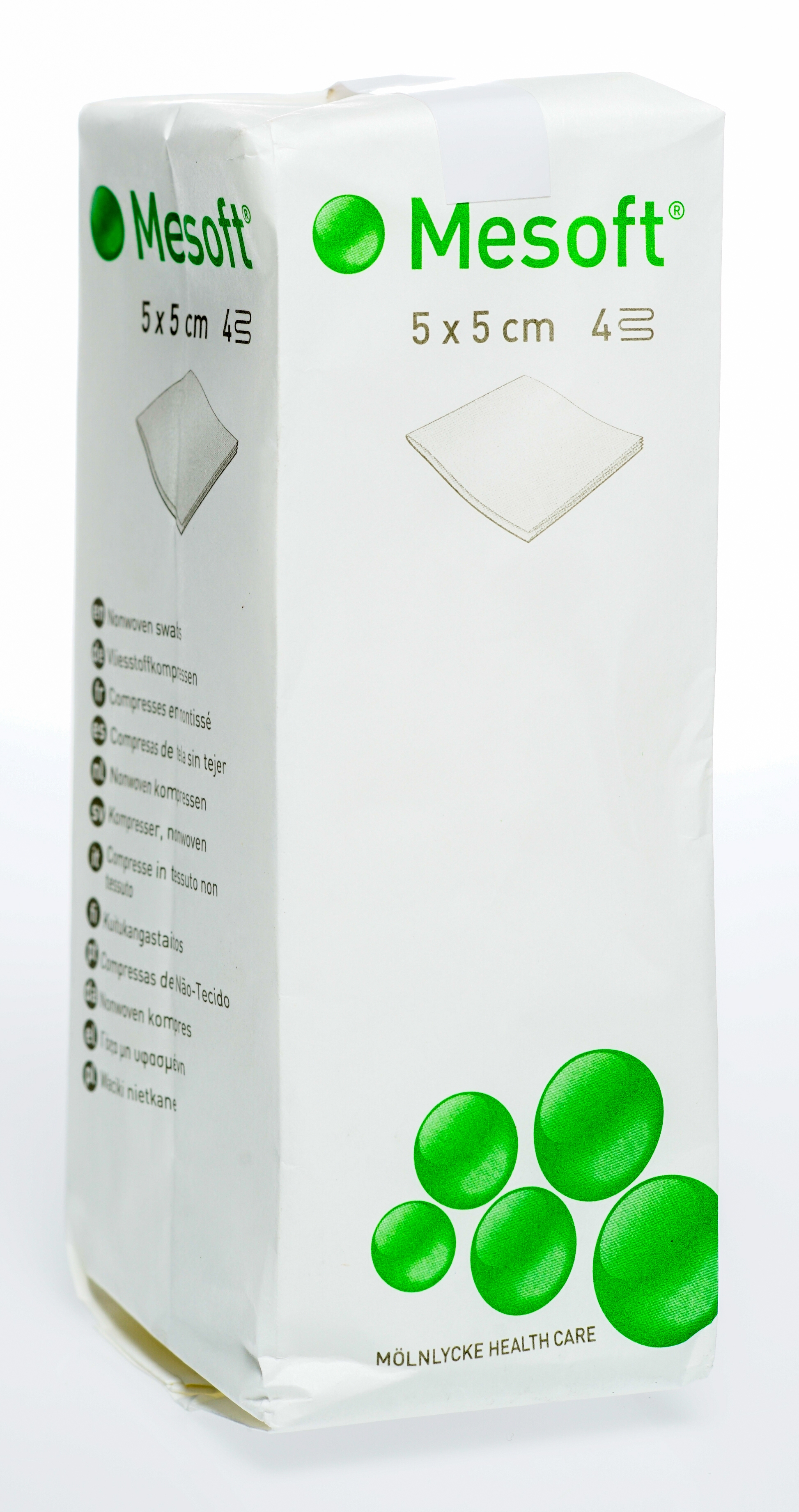 MESOFT Nesterilas salvetes 5 x 5cm (40g) 100 gab. - Produkta attēls 