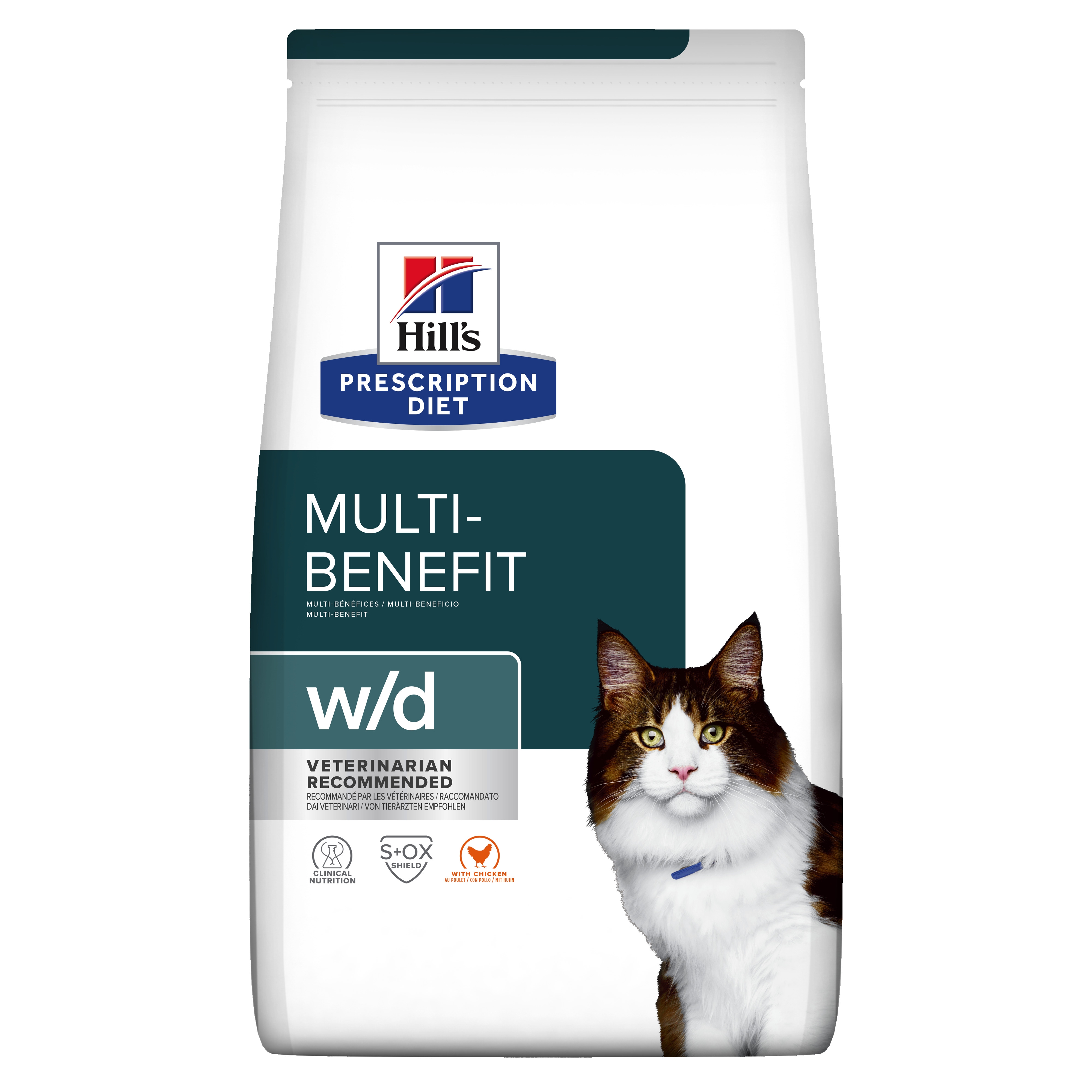 Hills PD kaķu sausā barība W/D vista 3kg - Produkta attēls 