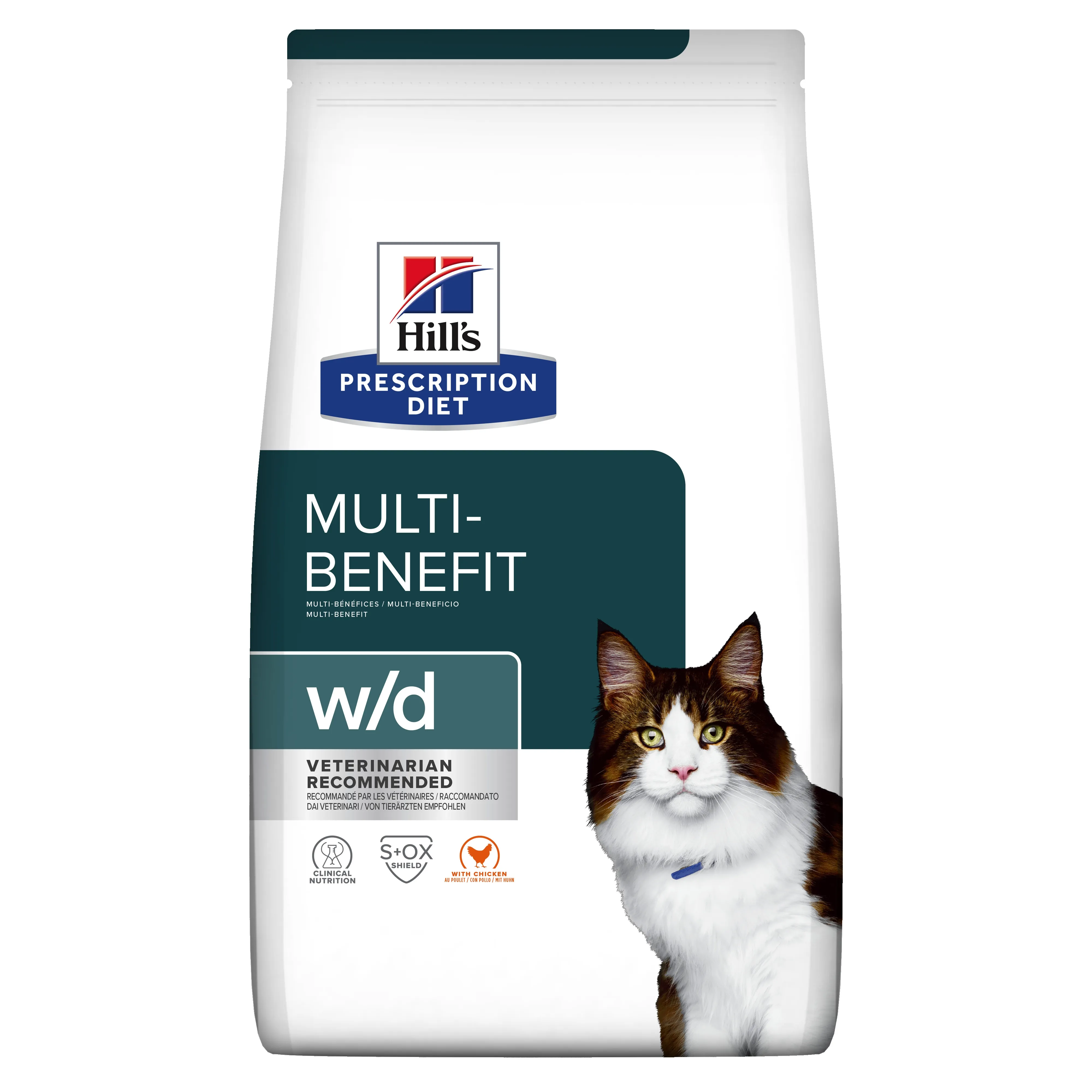 Hills PD kaķu sausā barība W/D vista 3kg - Produkta attēls 