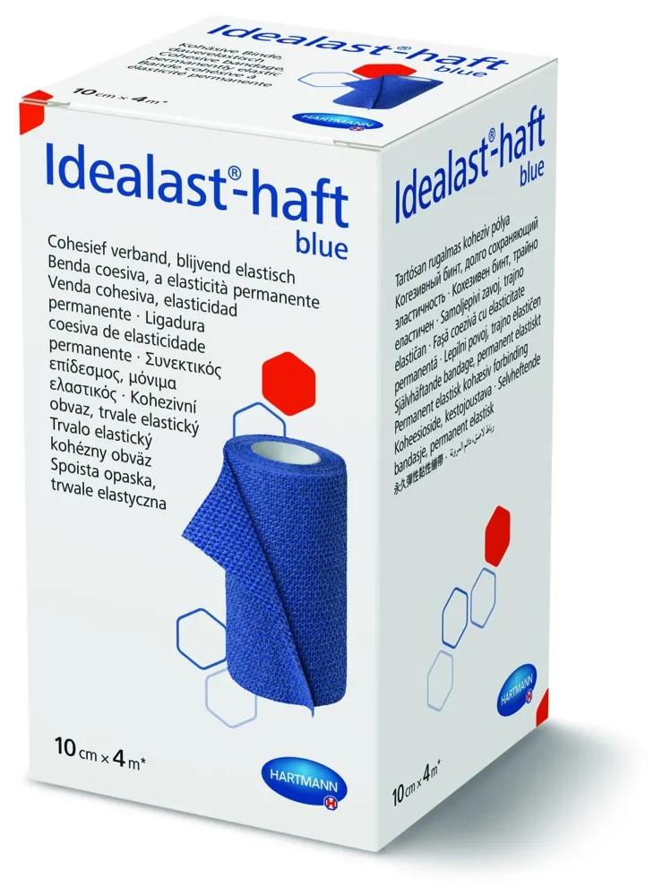 IDEALAST-HAFT elastīga saite (zila), 10 cm x 4 m - Produkta attēls 