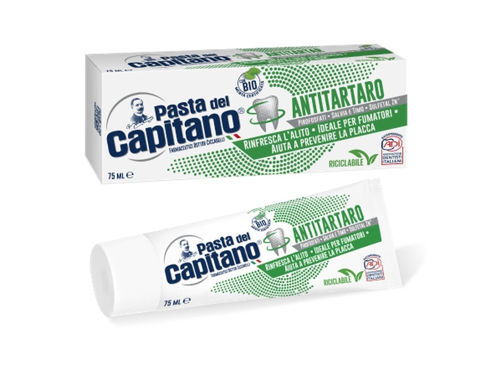 CICCARELLI Capitano zobu pasta pret zobakmens veidošanos, 75 ml - Produkta attēls 
