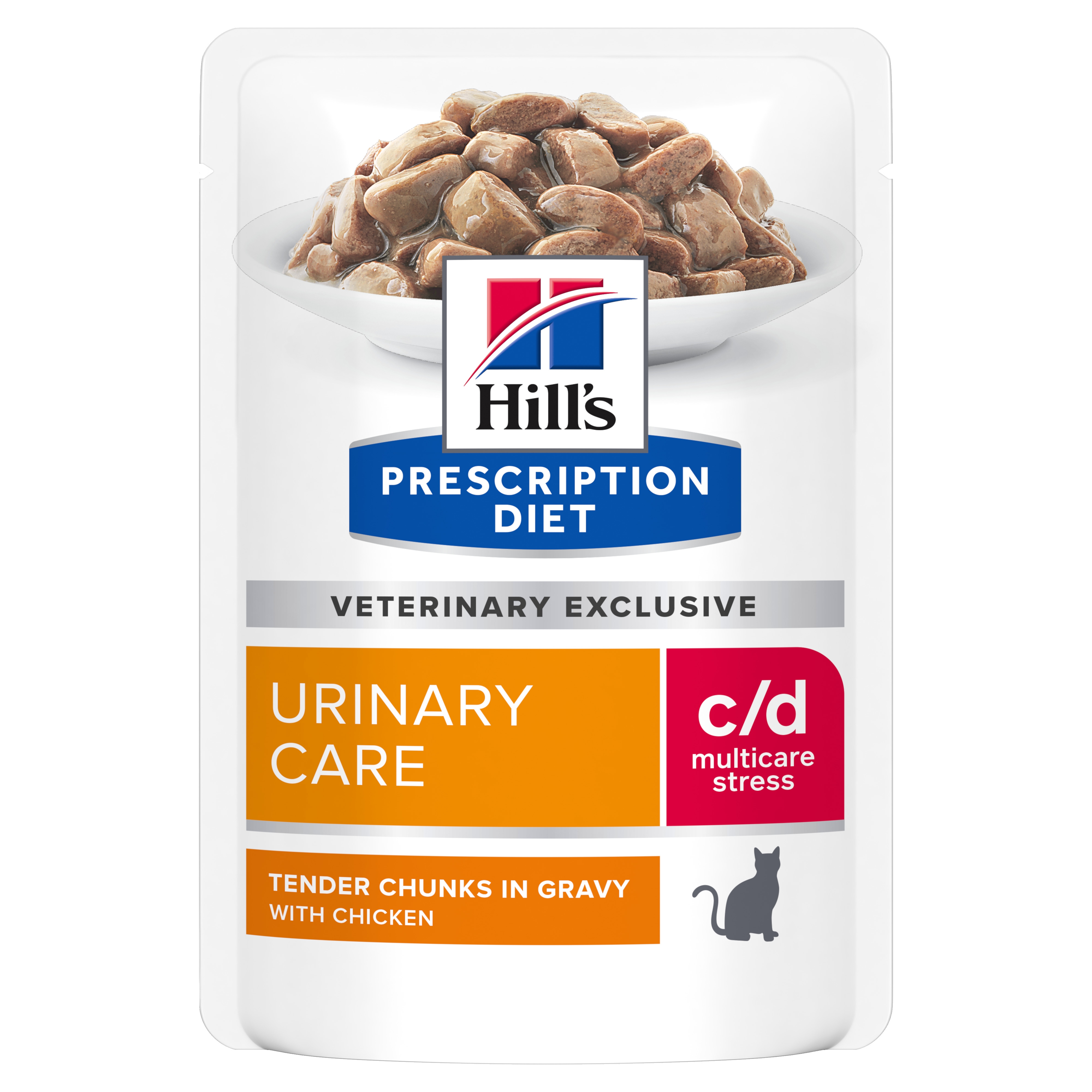 Hills PD kaķu mitrā barība paciņā C/D Multicare Stress vista 85g N12 - Produkta attēls 