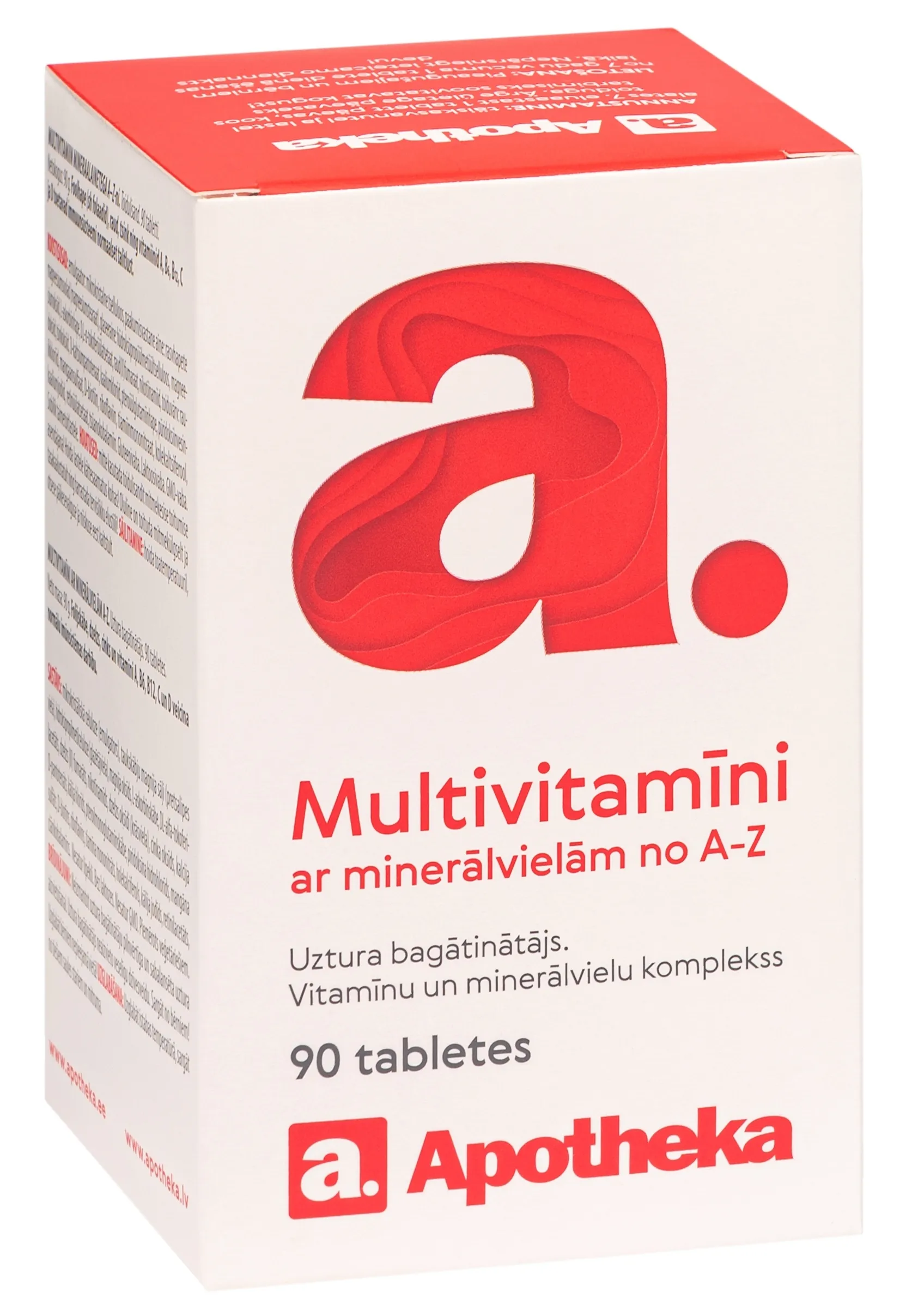 APOTHEKA multivitamīni tabletes, 90 gab - Produkta attēls 