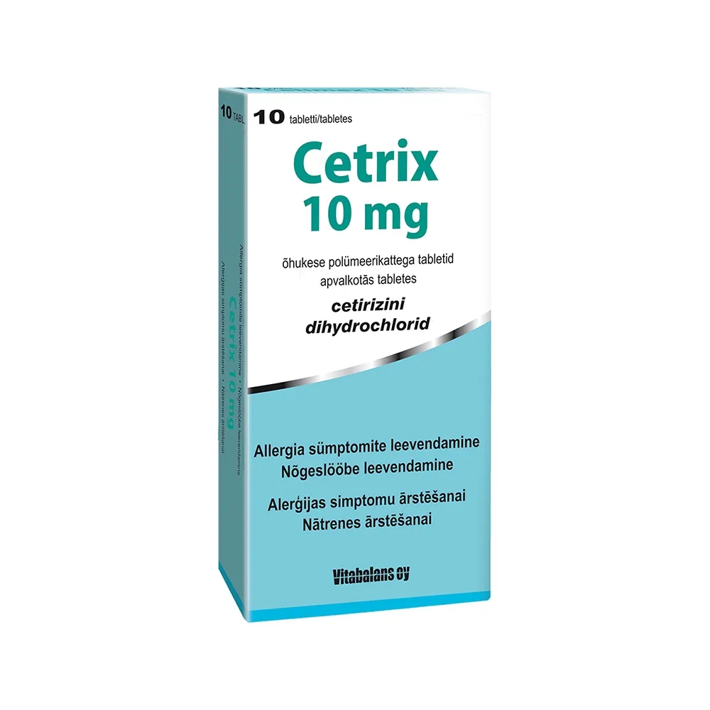 CETRIX 10 mg tabletes, 10 gab. - Produkta attēls 