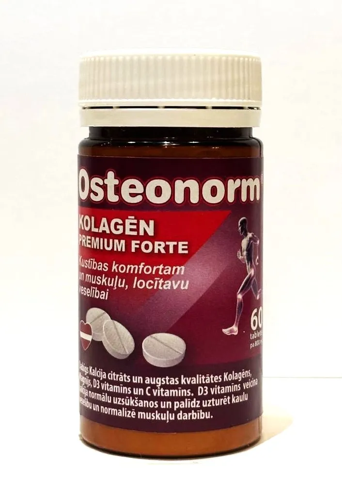 OSTEONORM kolagēn premium forte tabletes, 60 gab - Produkta attēls 