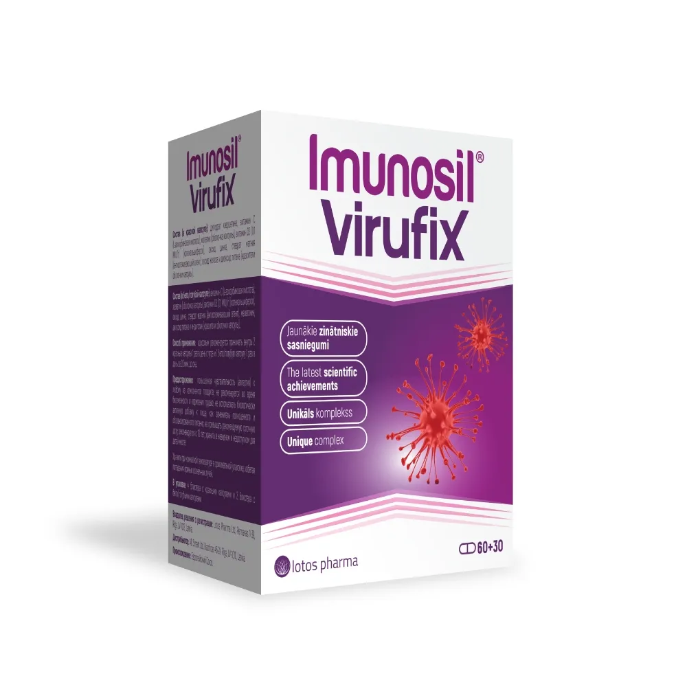 Imunosil Virufix kapsulas, 60 gab + 30 gab - Produkta attēls 