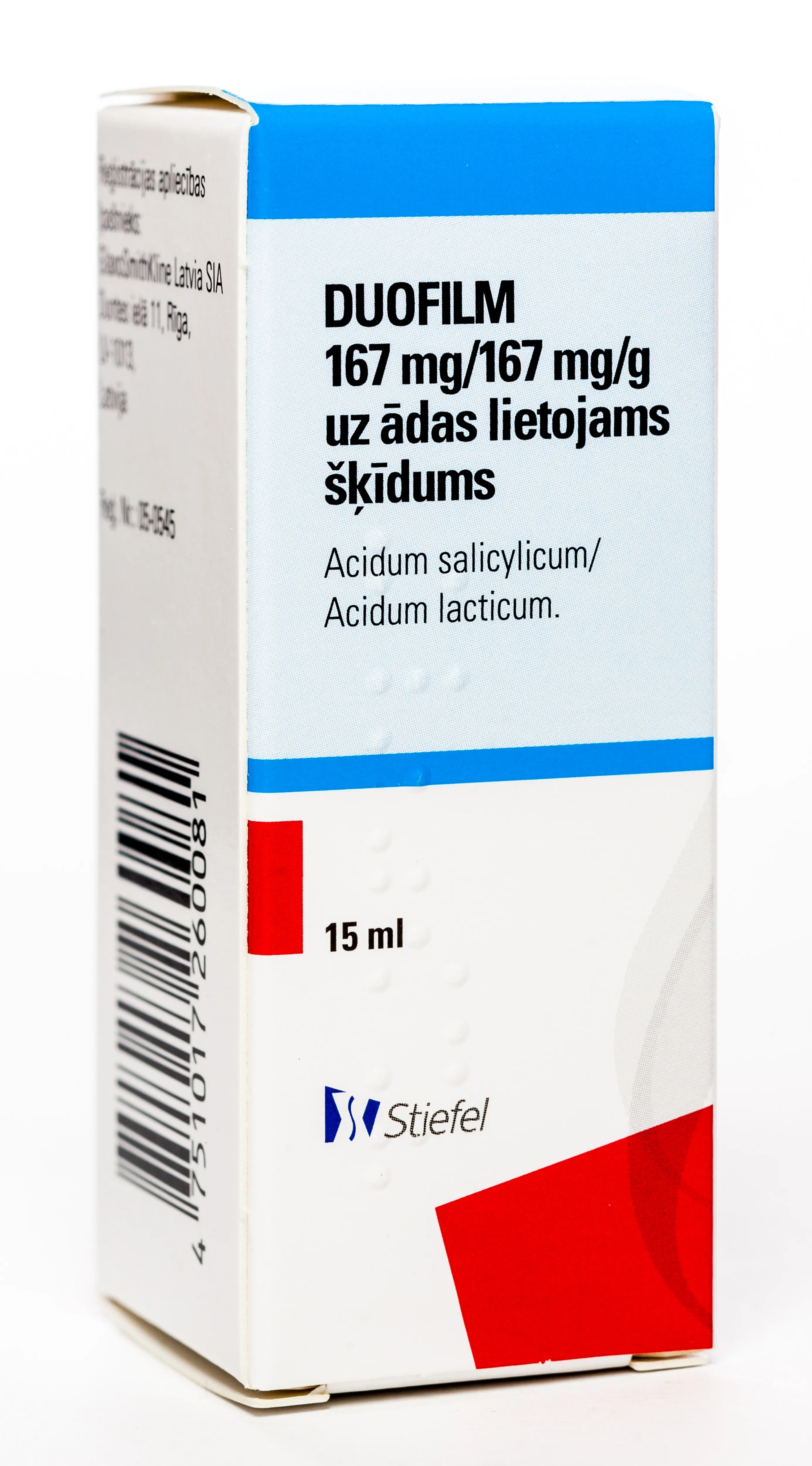 DUOFILM ŠĶĪDUMS KĀRPU ĀRSTĒŠANAI 15ML - Produkta attēls 