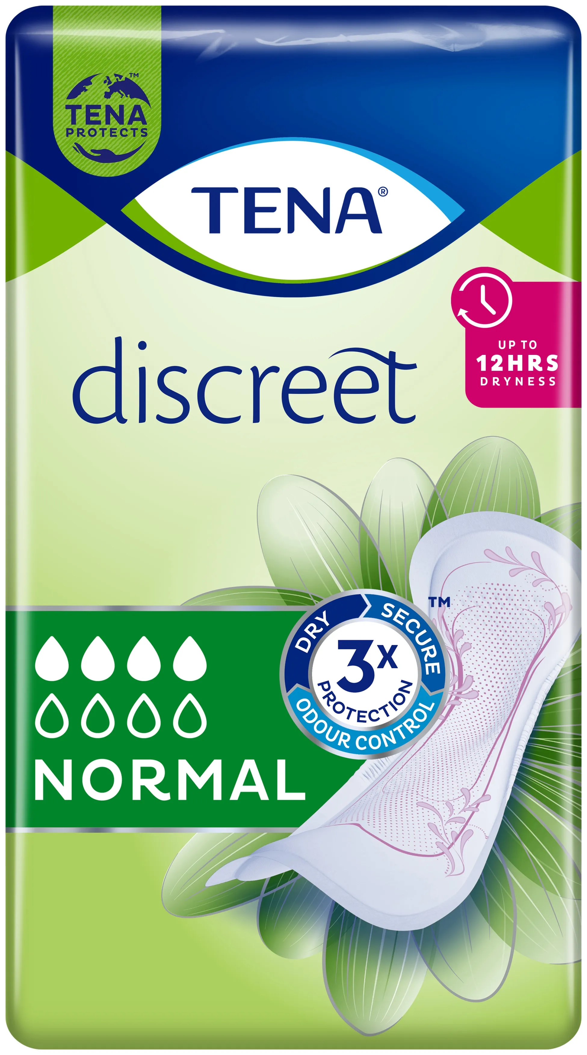 TENA Discreet Normal paketes, 12 gab. - Produkta attēls 