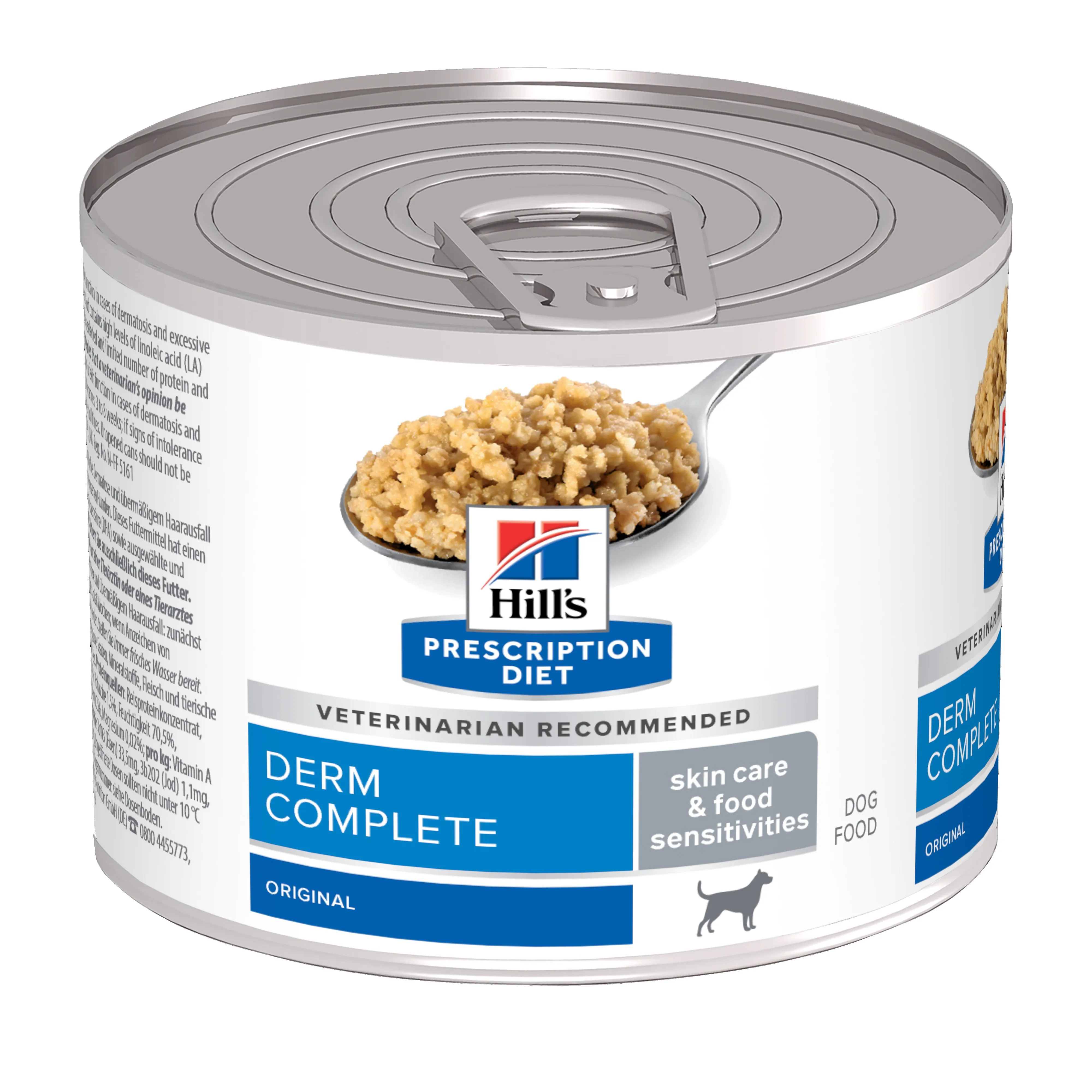 Hills PD suņu konservētā barība Derm Complete 200g - Produkta attēls 