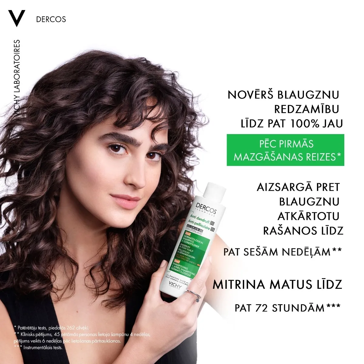 VICHY DERCOS DS pretblaugznu šampūns un balzams, 200 ml - Produkta attēls 2