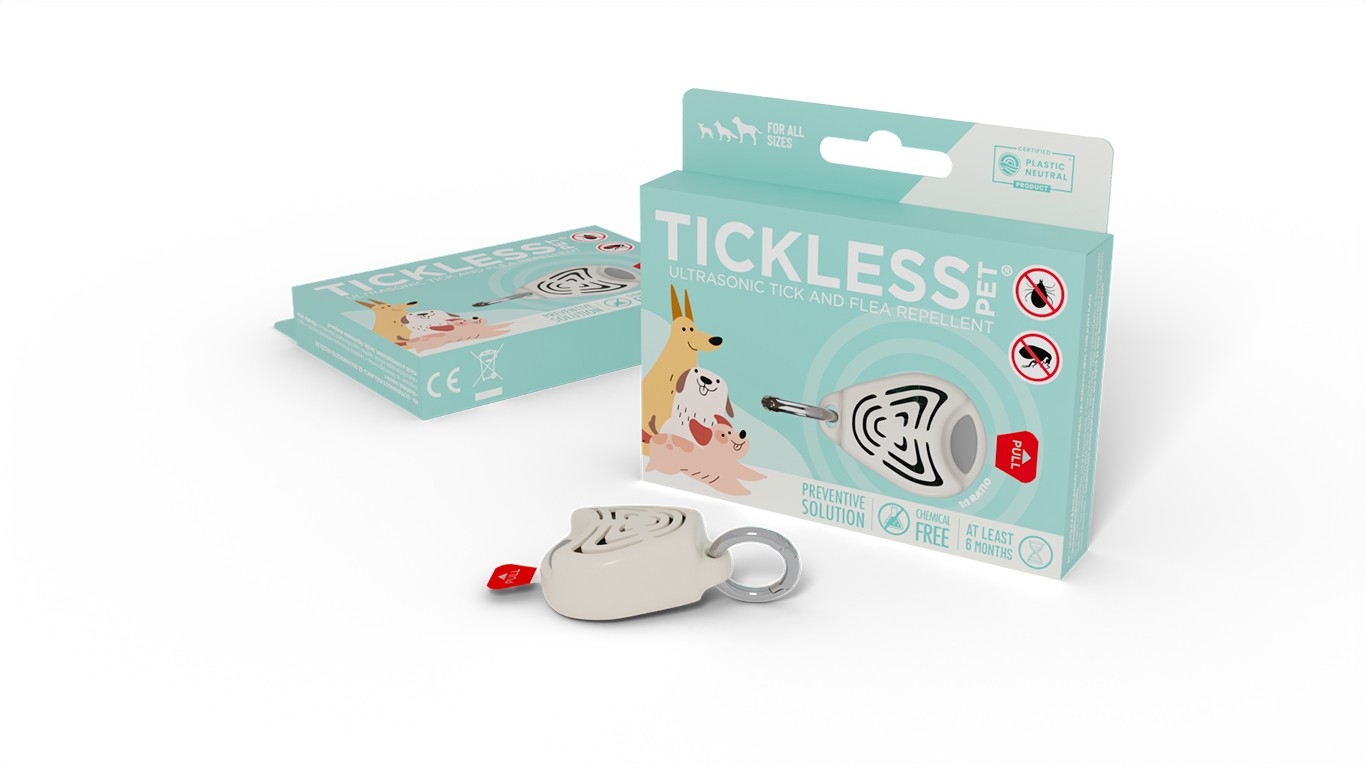 Tickless Pet ultraskaņas repelenta ierīce, bēša - Produkta attēls 