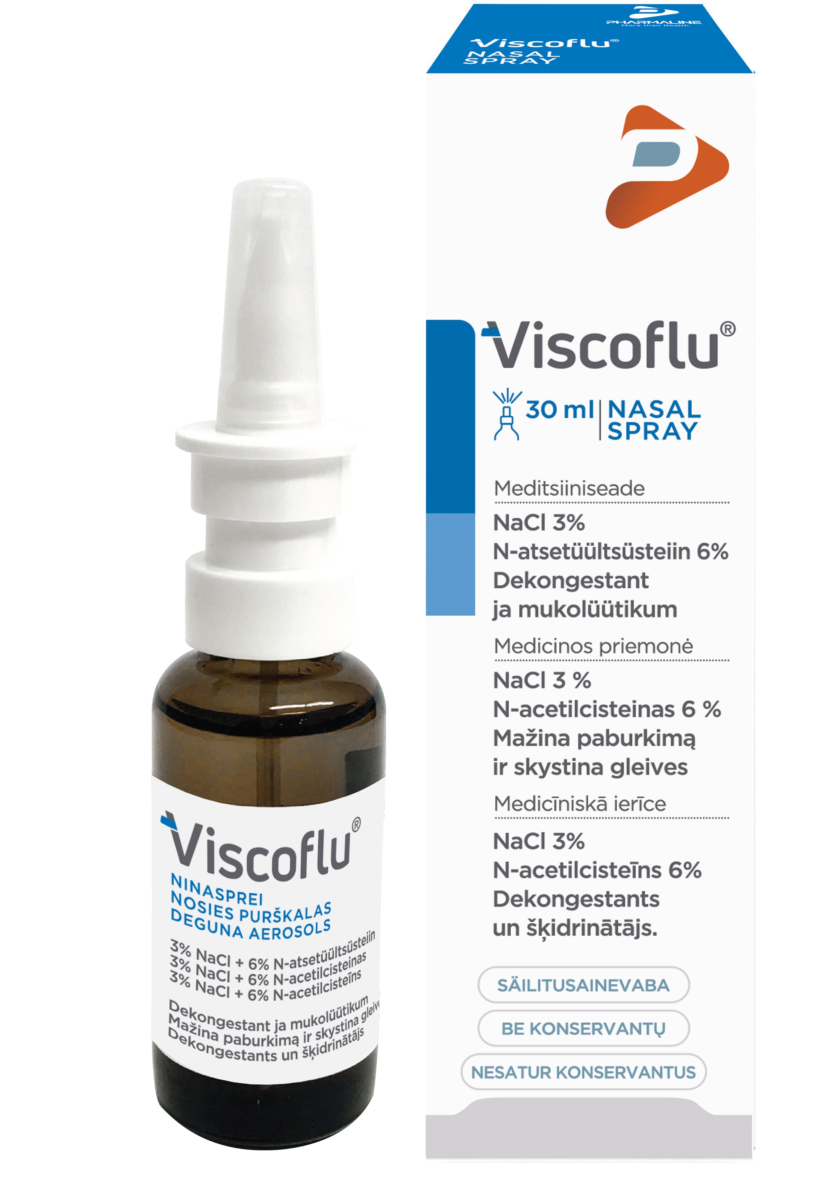 VISCOFLU deguna aerosols, 30 ml - Produkta attēls 